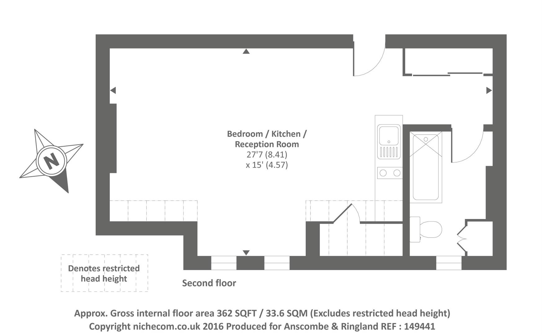 0 Bedrooms Studio to rent in Broadhurst Gardens, West Hampstead, London NW6