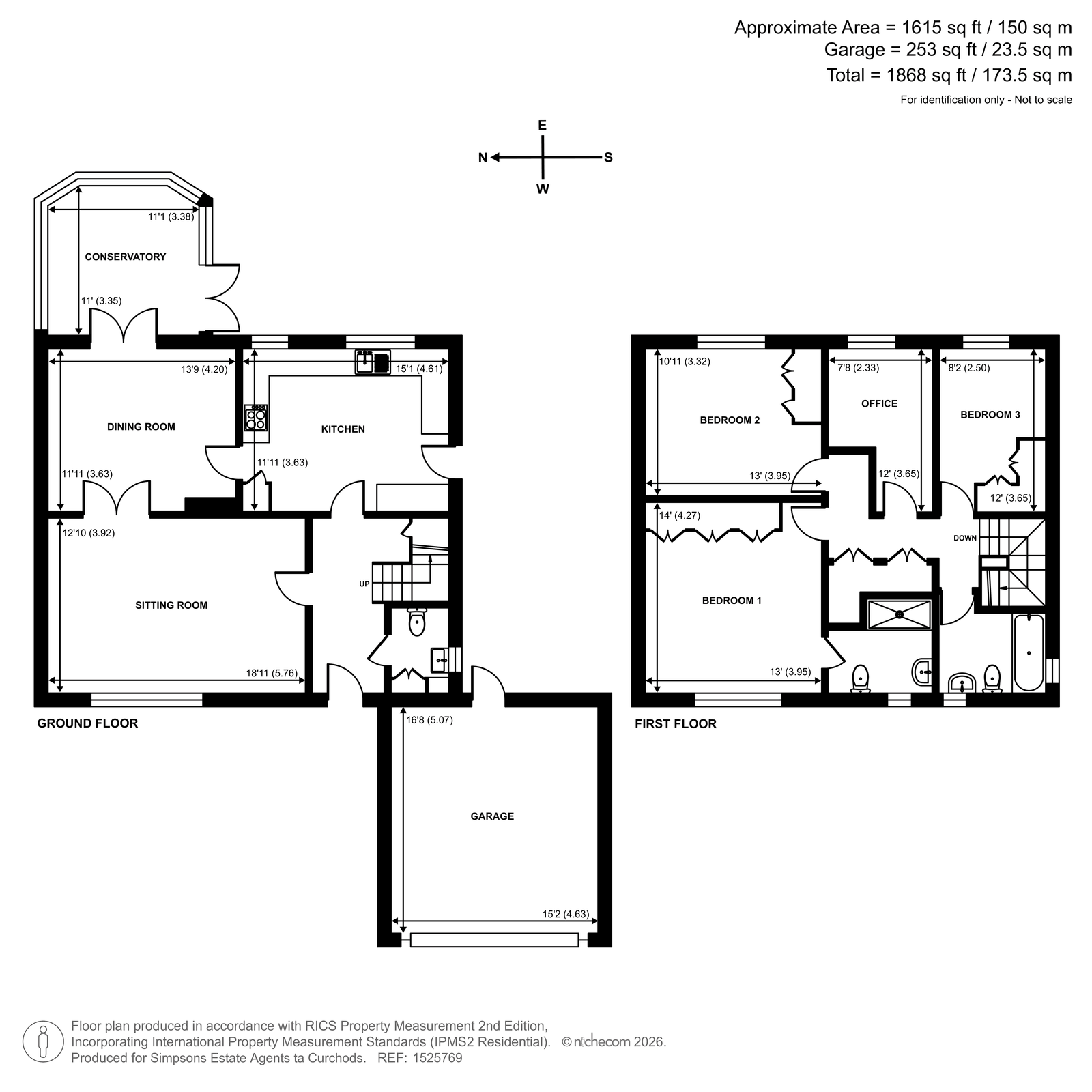 5, Chilmans Drive, Great Bookham floorplan