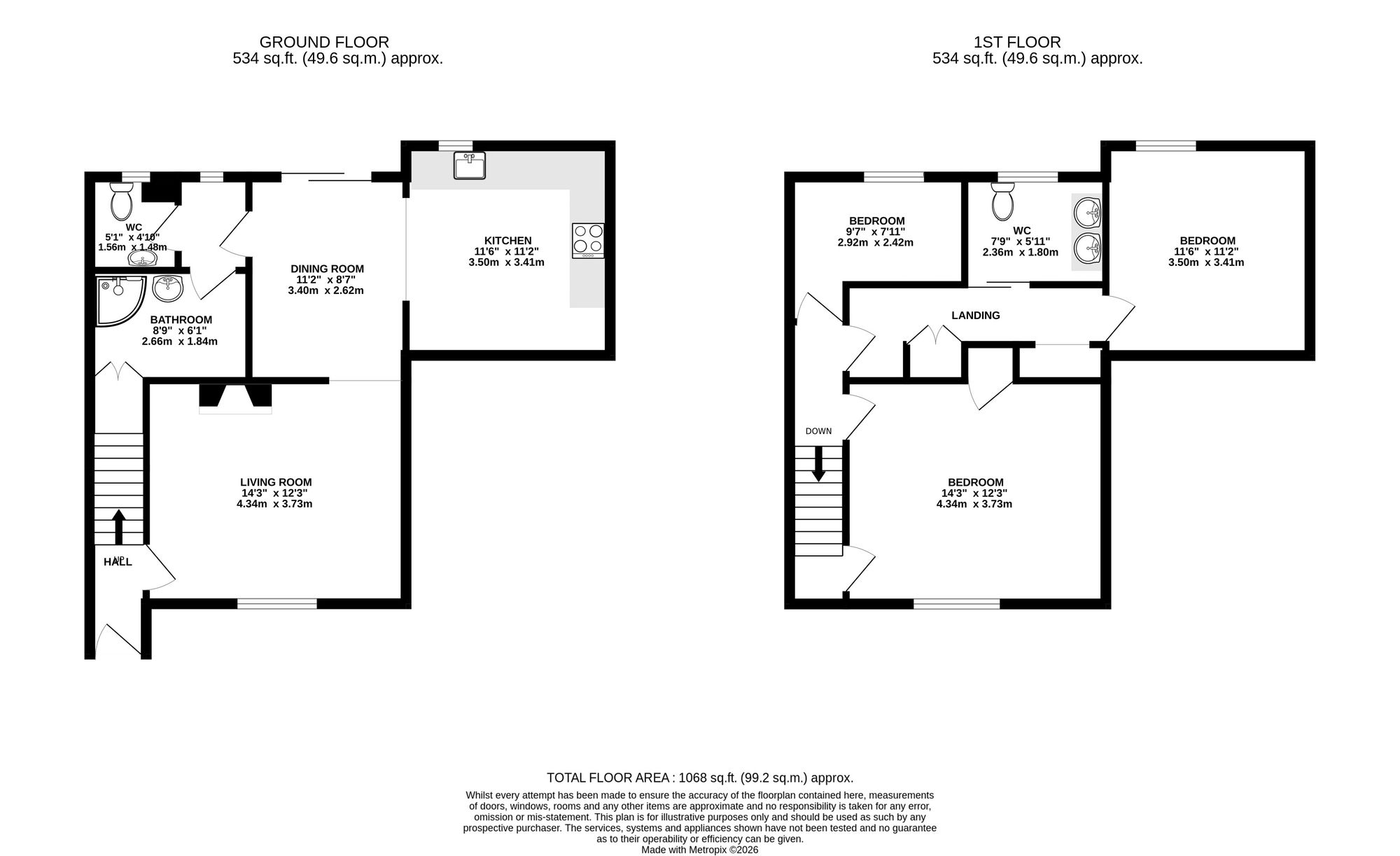 Half Moon Cottage, Caldicot floorplan