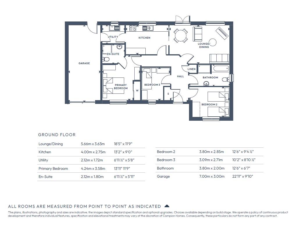 TAMARISK, PLOT 66, The TEMPLE BALCURVIE, Leven floorplan