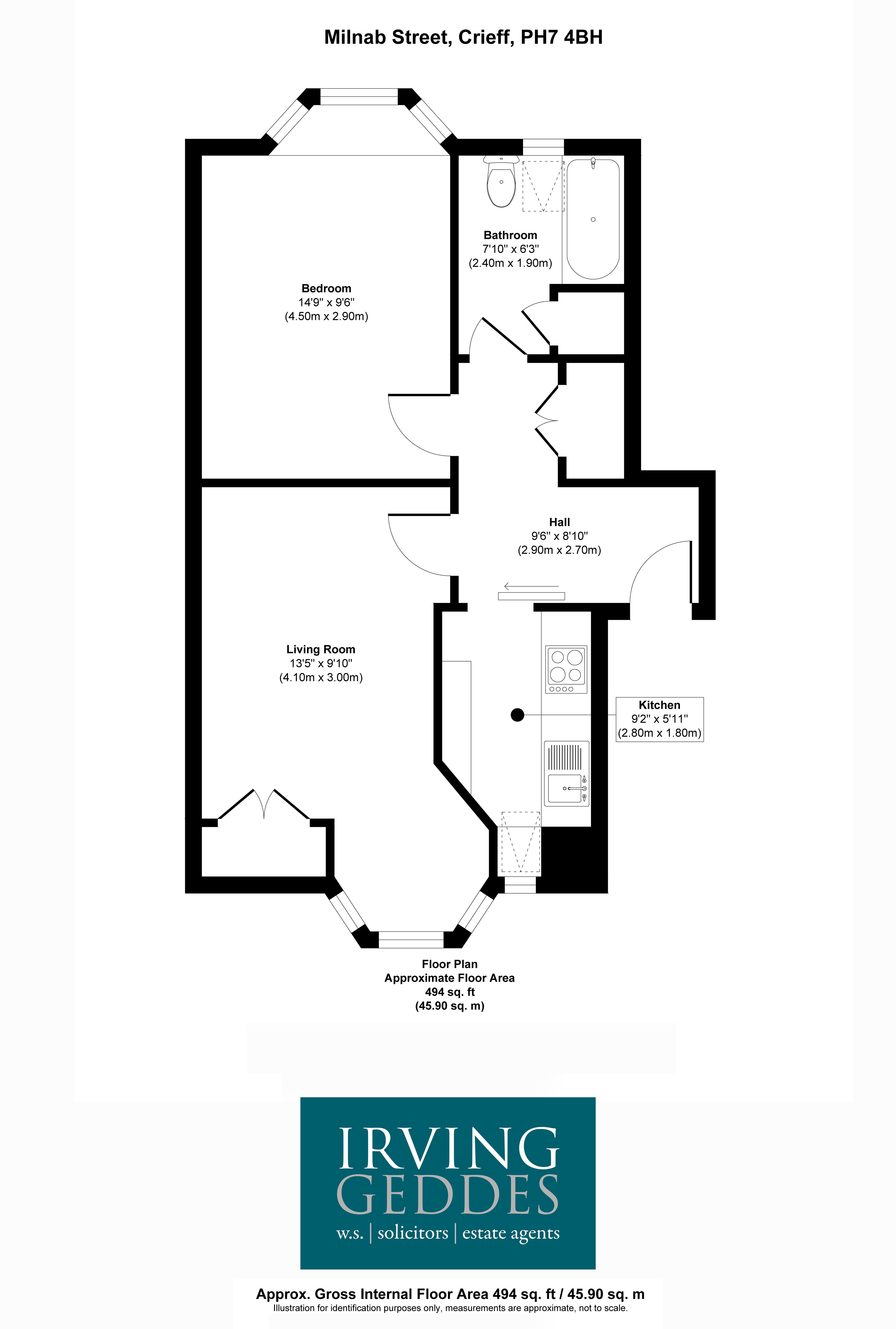 Flat 5, 18, Milnab Street, Crieff floorplan