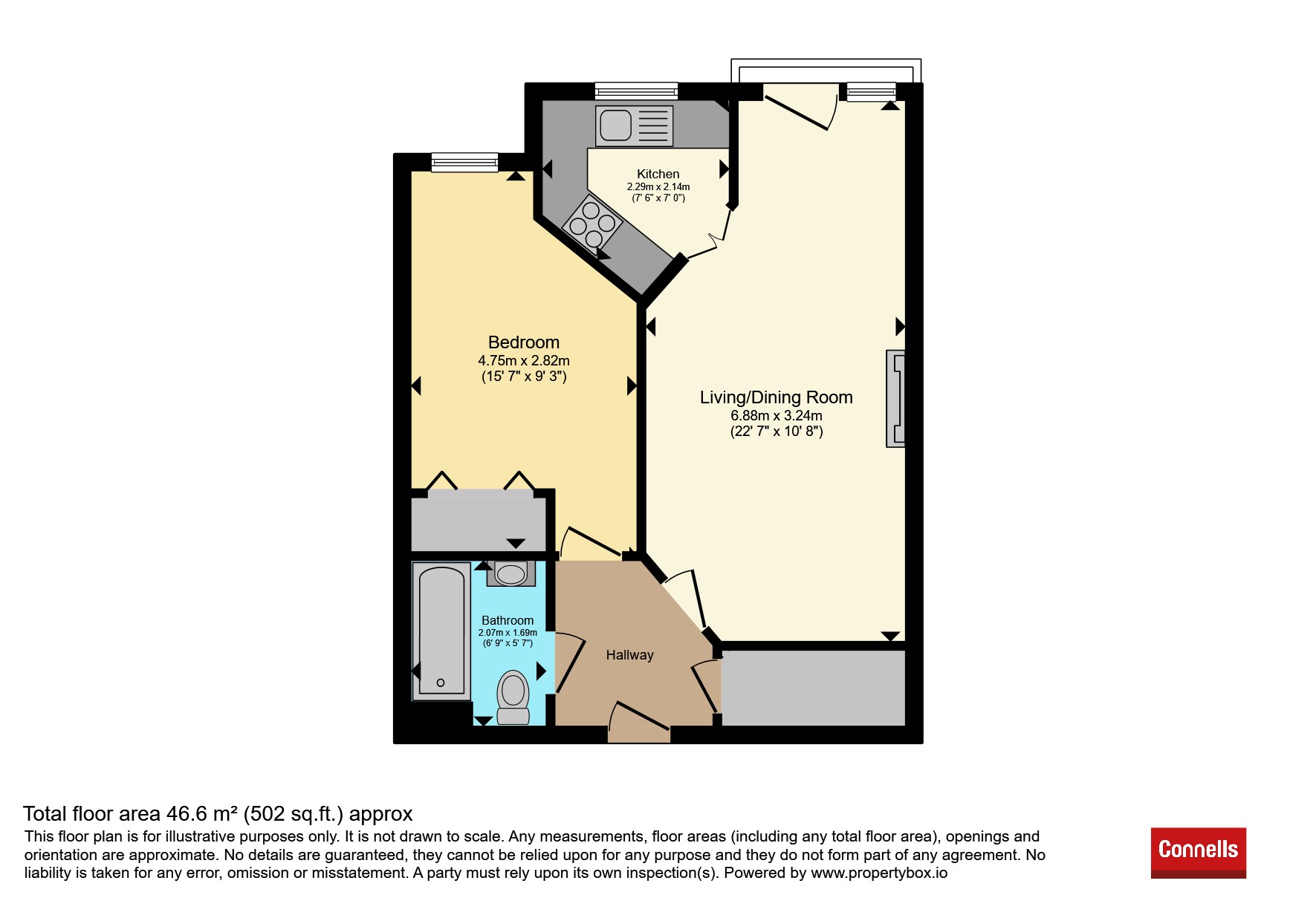 Flat 17, Lewis Court, 65, Linkfield Lane, Redhill floorplan