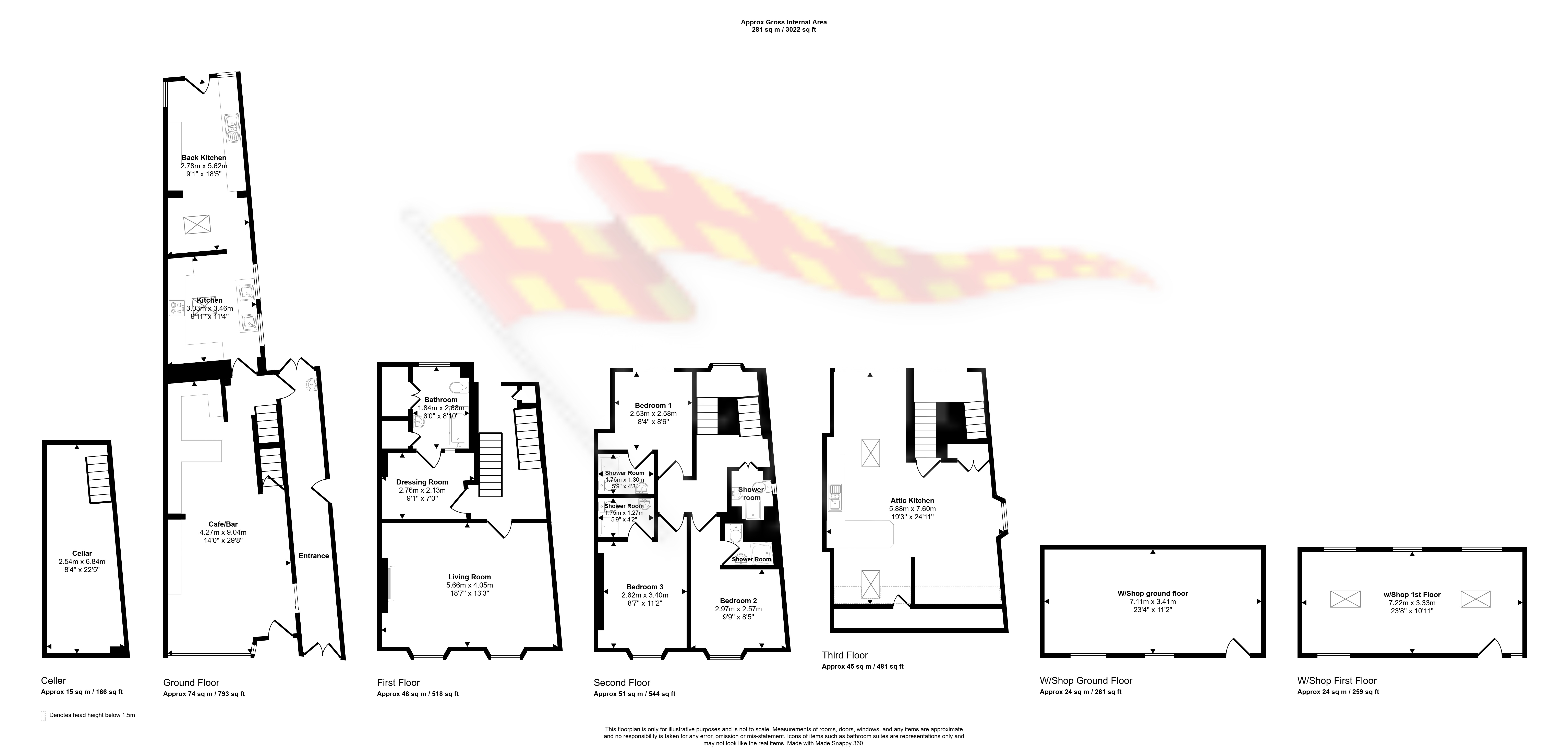 Ryder House, Front Street, Alston floorplan