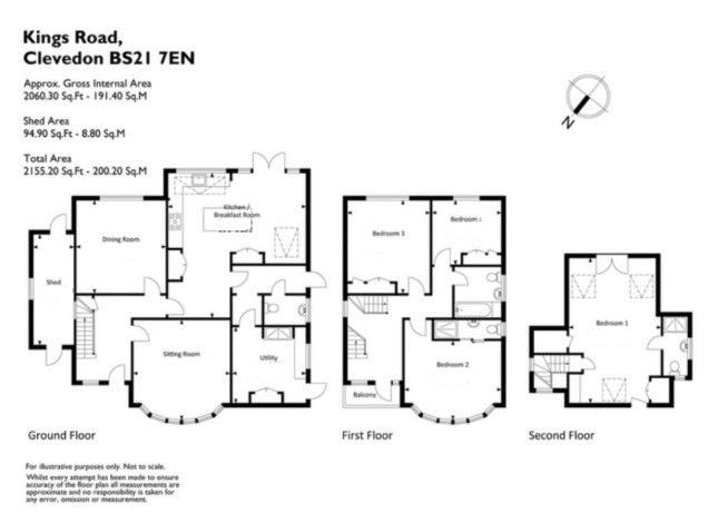 37, Kings Road, Clevedon floorplan