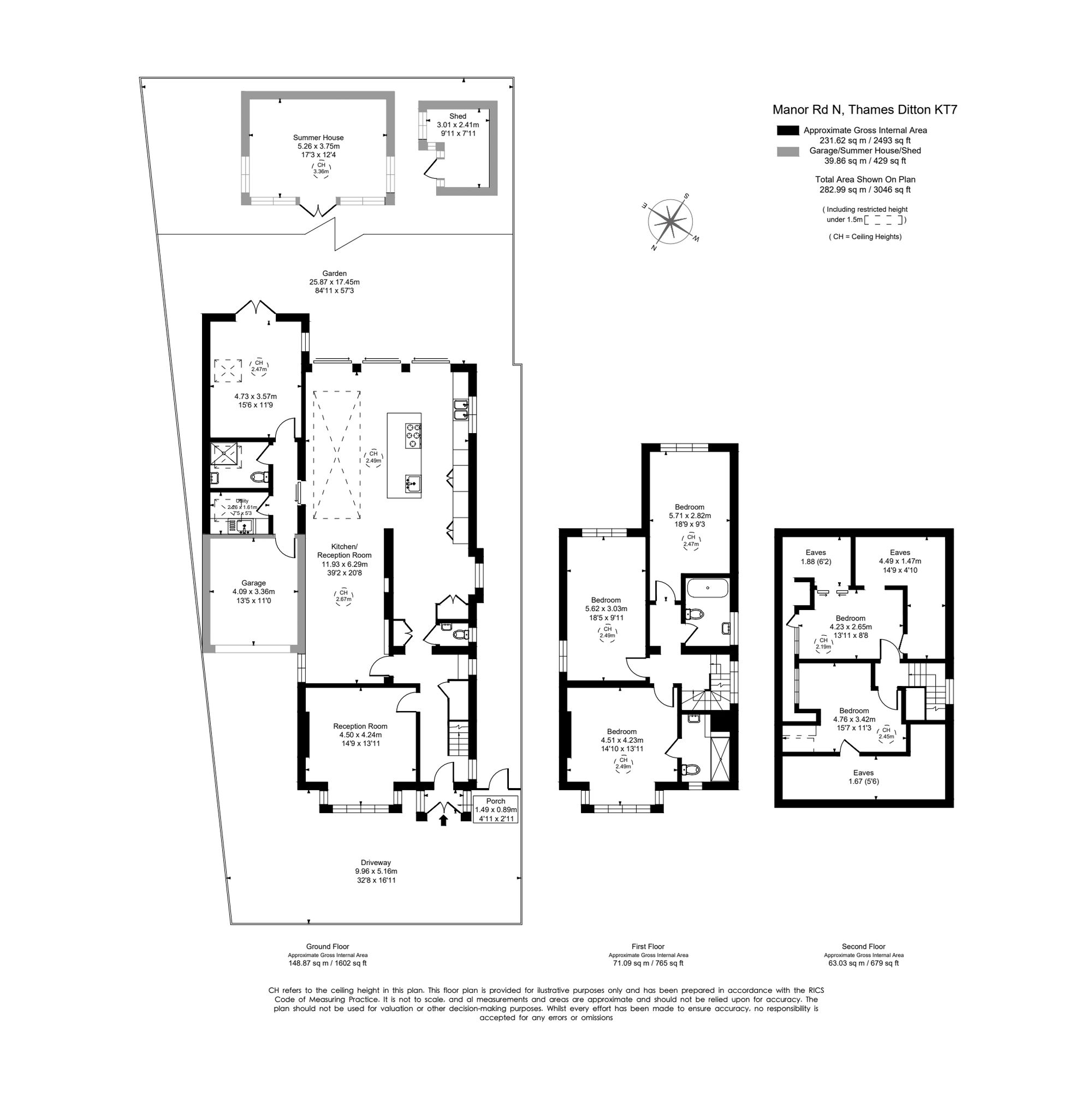 188 Manor Road North, Thames Ditton floorplan