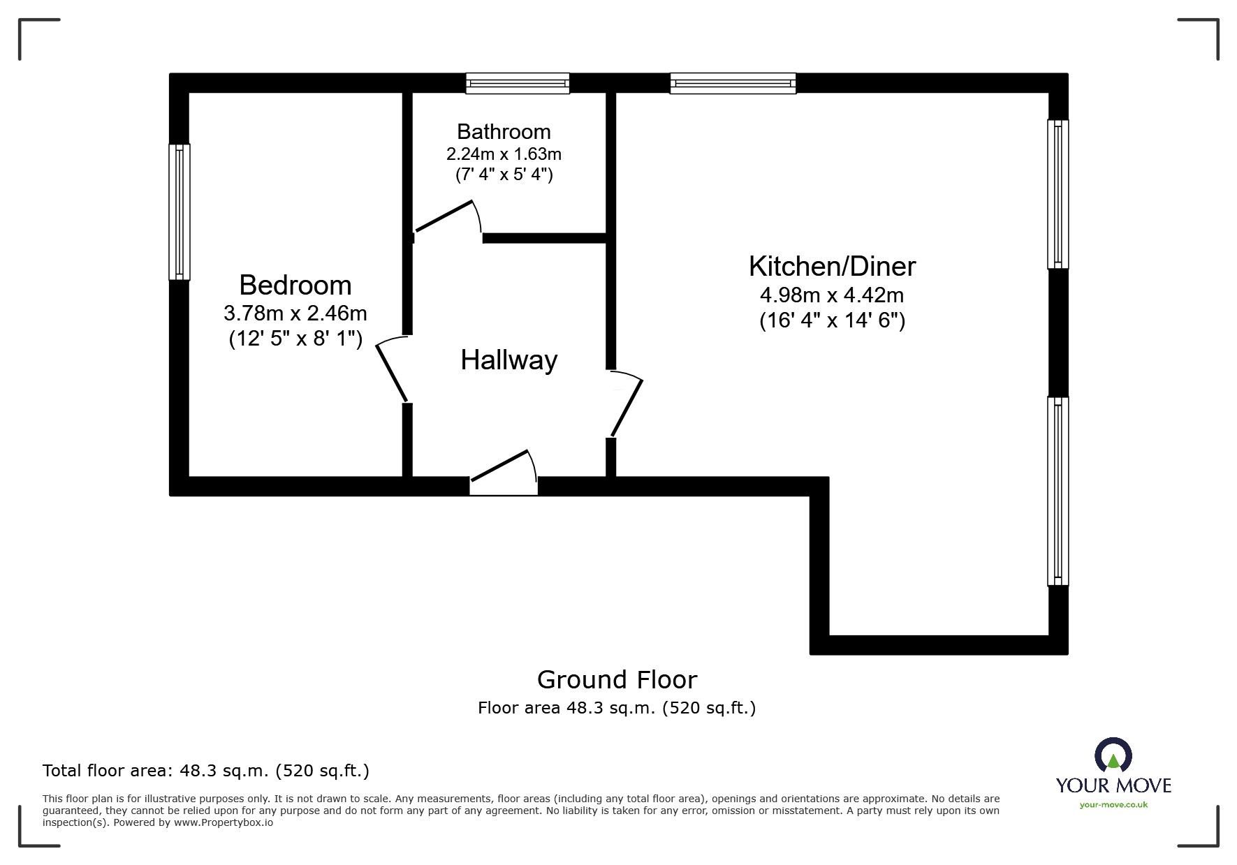 Flat 13, Greenfield Court,, Camp Hill Road, Warwickshire floorplan