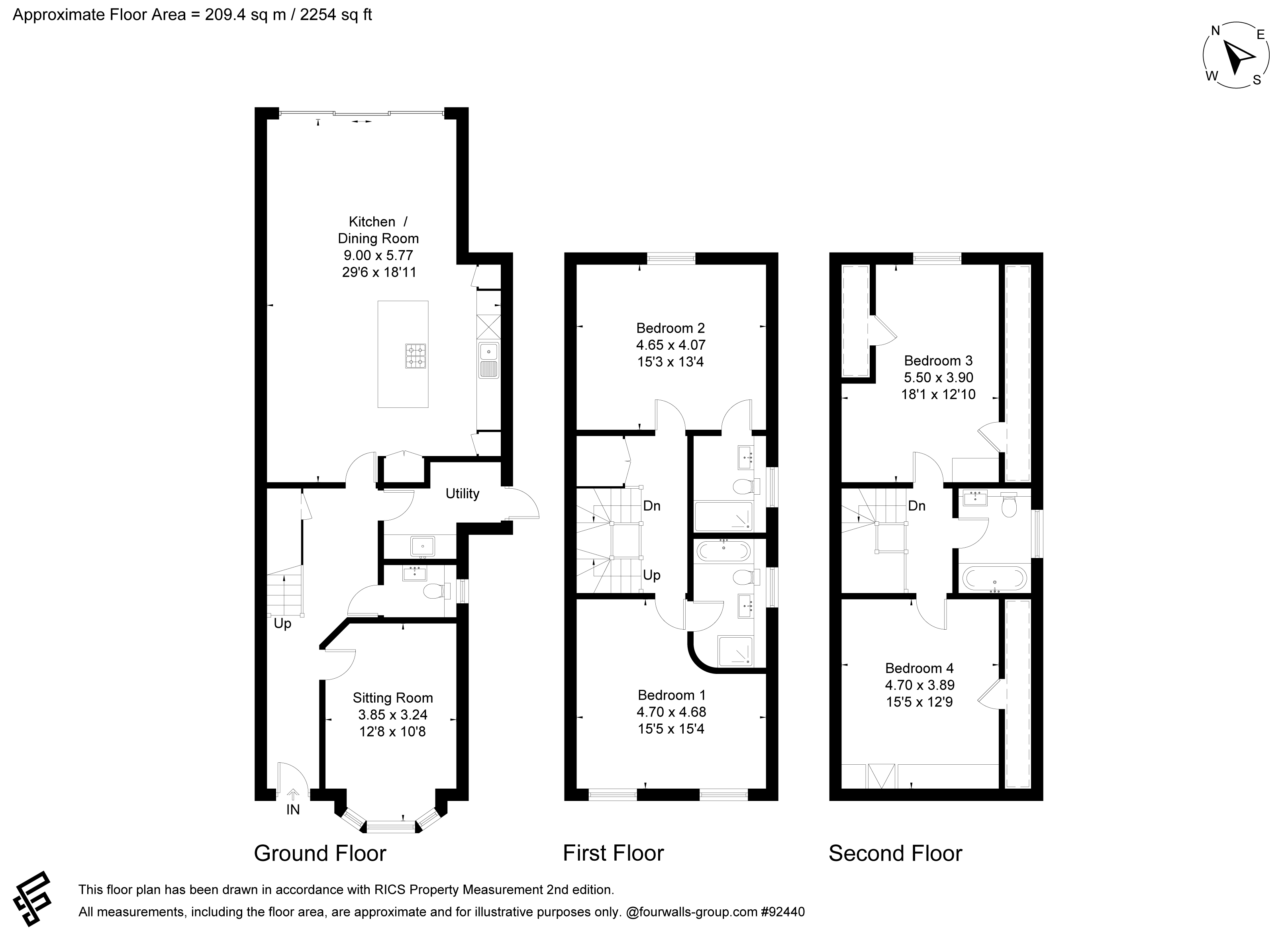 Plot 2,, The Boundary, Weybridge floorplan
