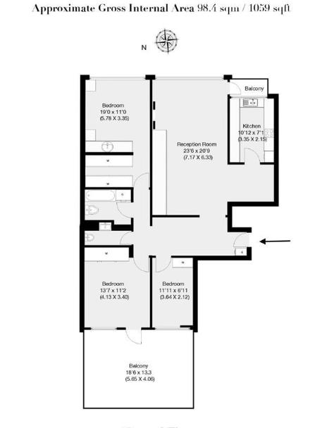 Belsize Grove, London floorplan