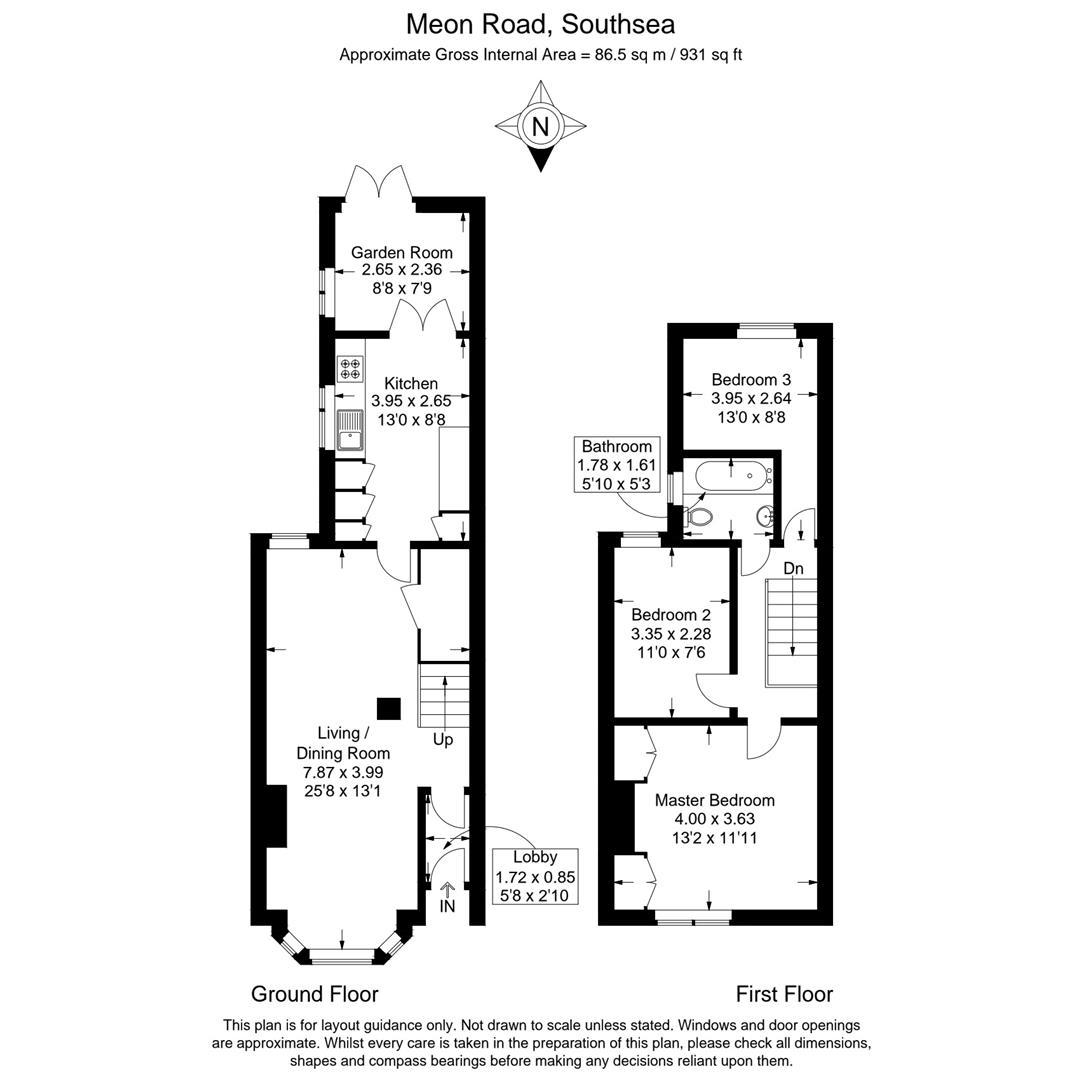 38, Meon Road, Southsea floorplan