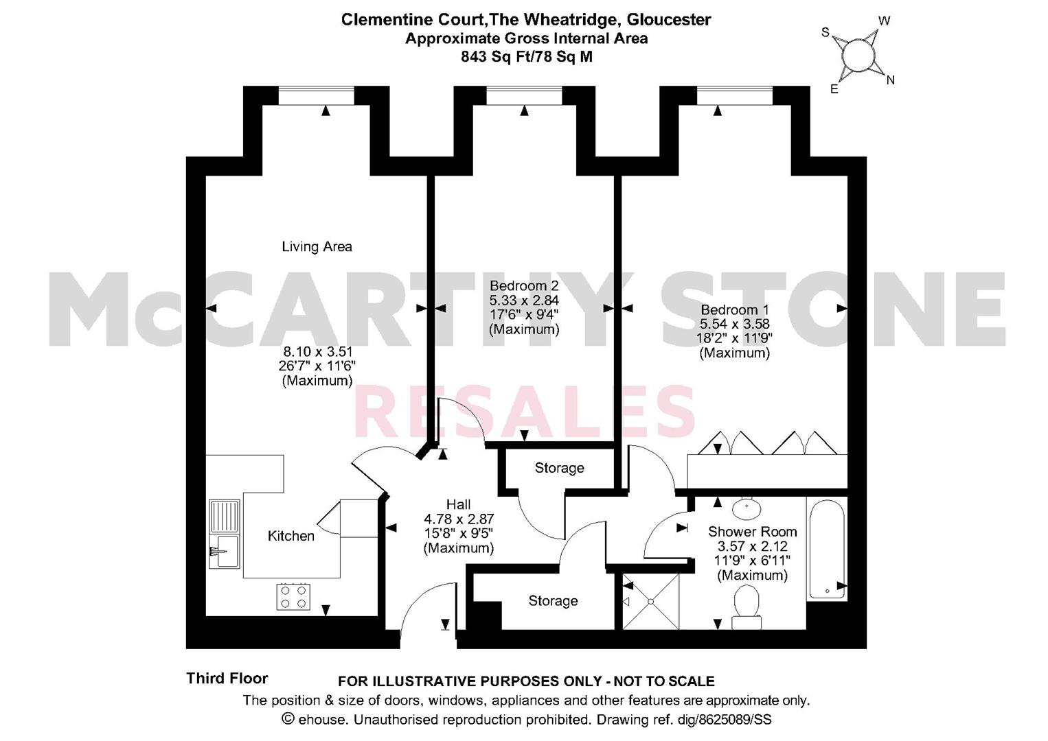 12 Clementine Court, The Wheatridge, Gloucester floorplan