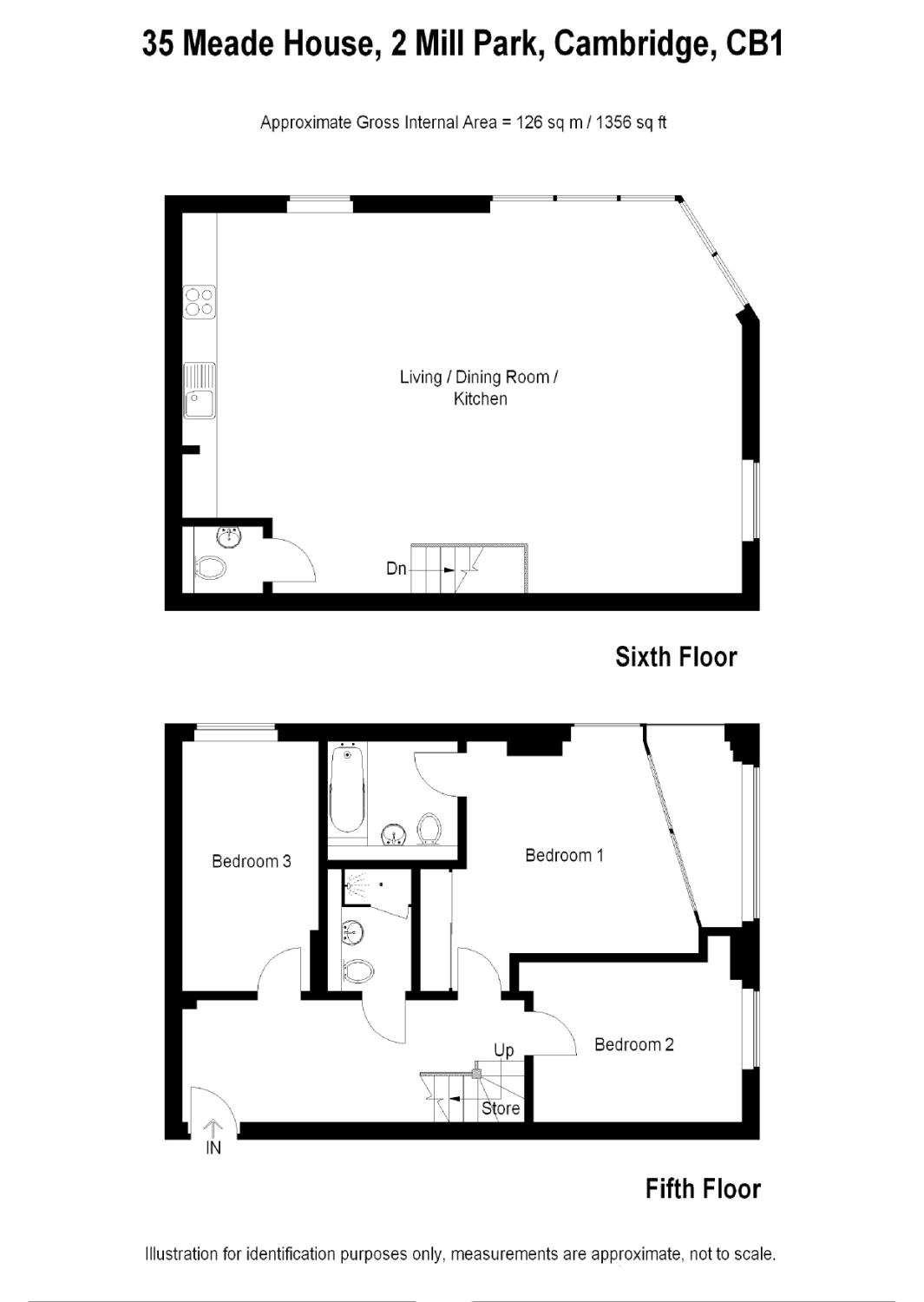 35, Meade House, Cambridge floorplan