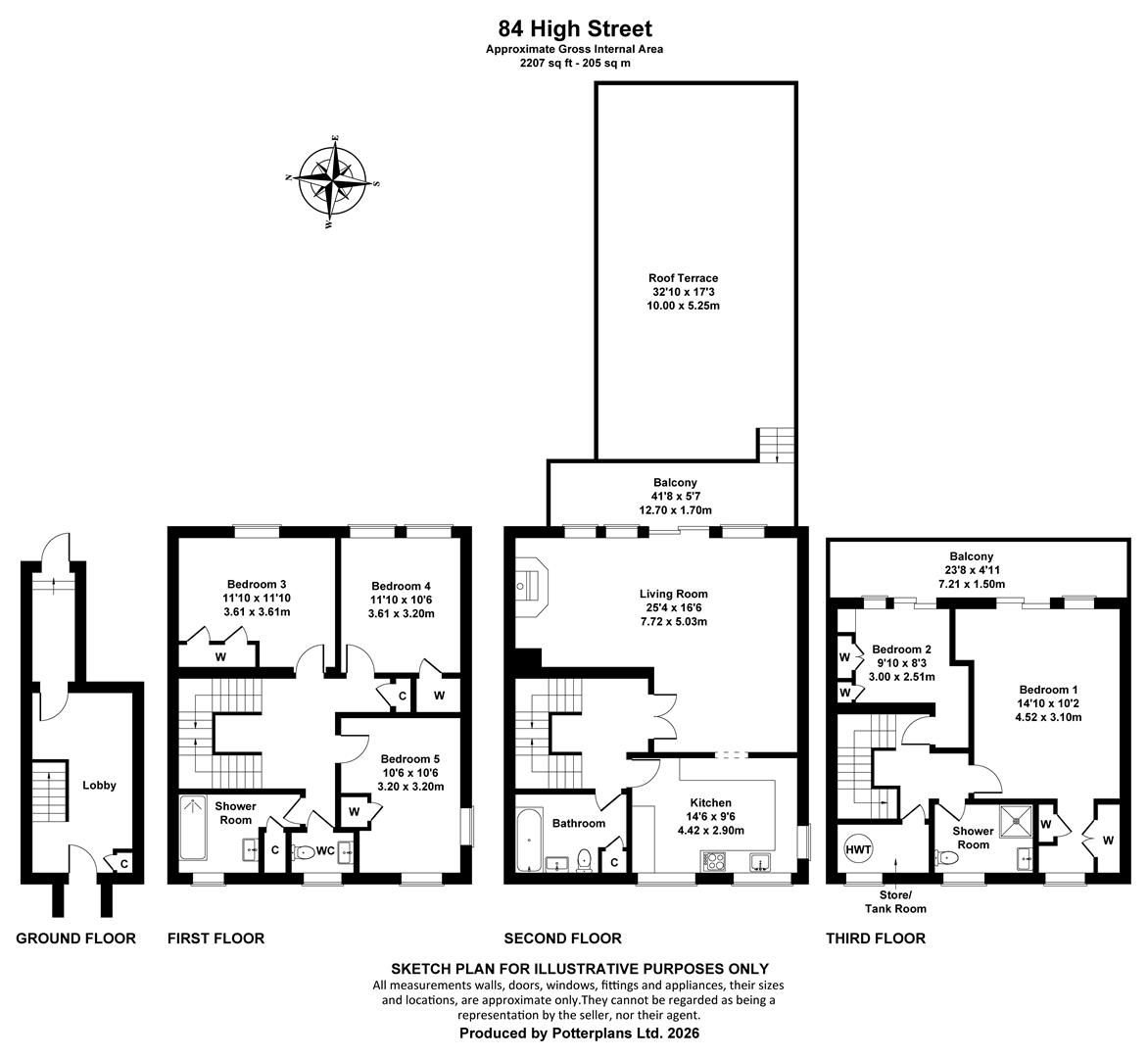The Aspect, 84, High Street, Cowes floorplan