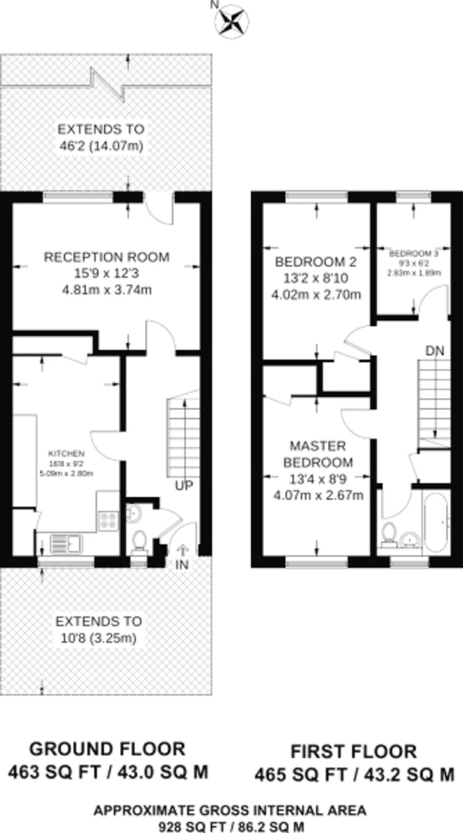 3 Bedrooms Terraced house for sale in Shoreham Close, Croydon CR0