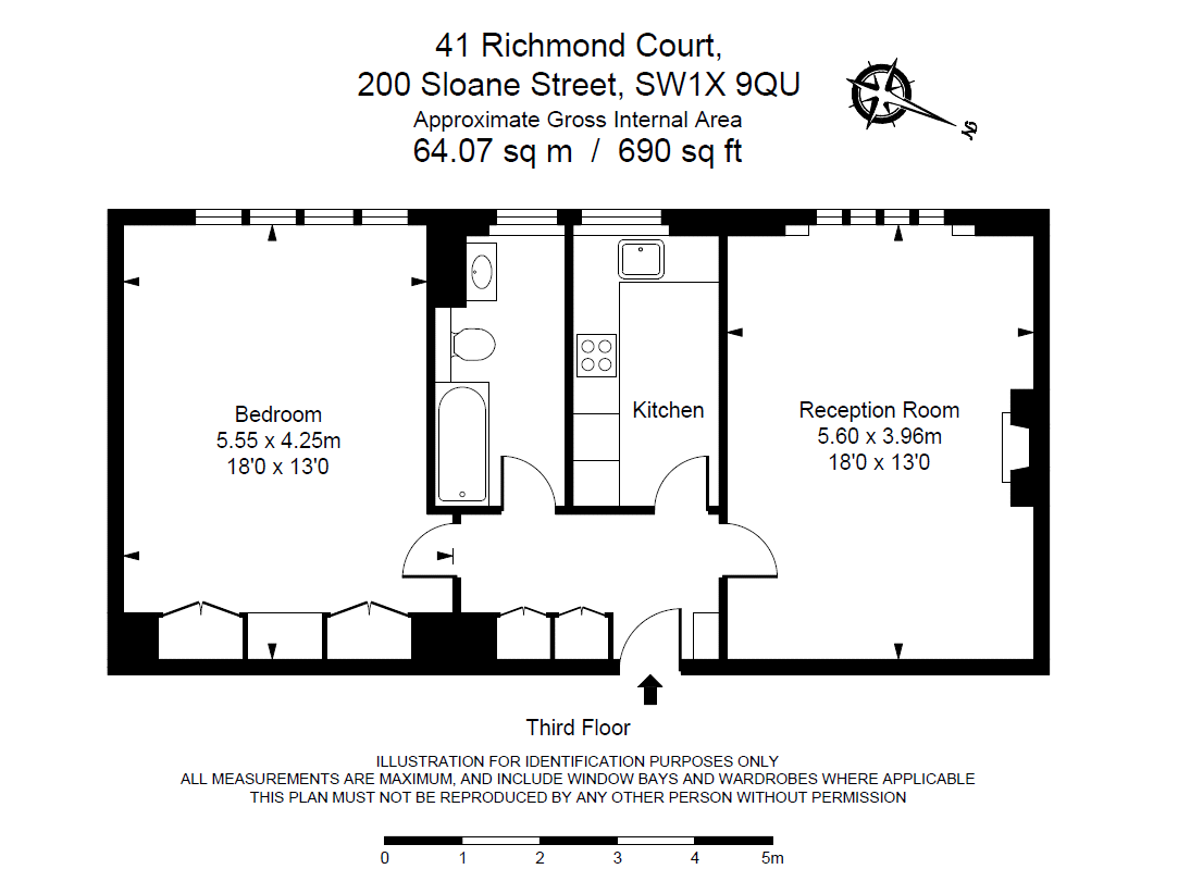 1 Bedrooms Flat to rent in Richmond Court, 200 Sloane Street, London SW1X