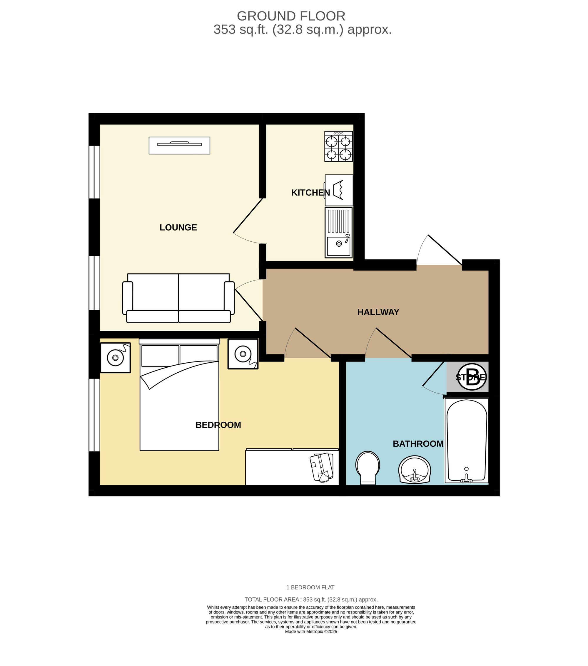 Flat 12, 19 Croft Street, Dewsbury floorplan
