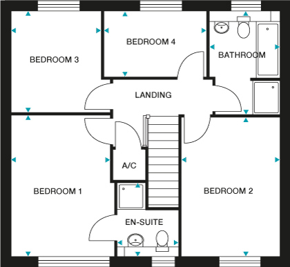 Plot 101, The Redbourne RM,, Park View, Holt floorplan