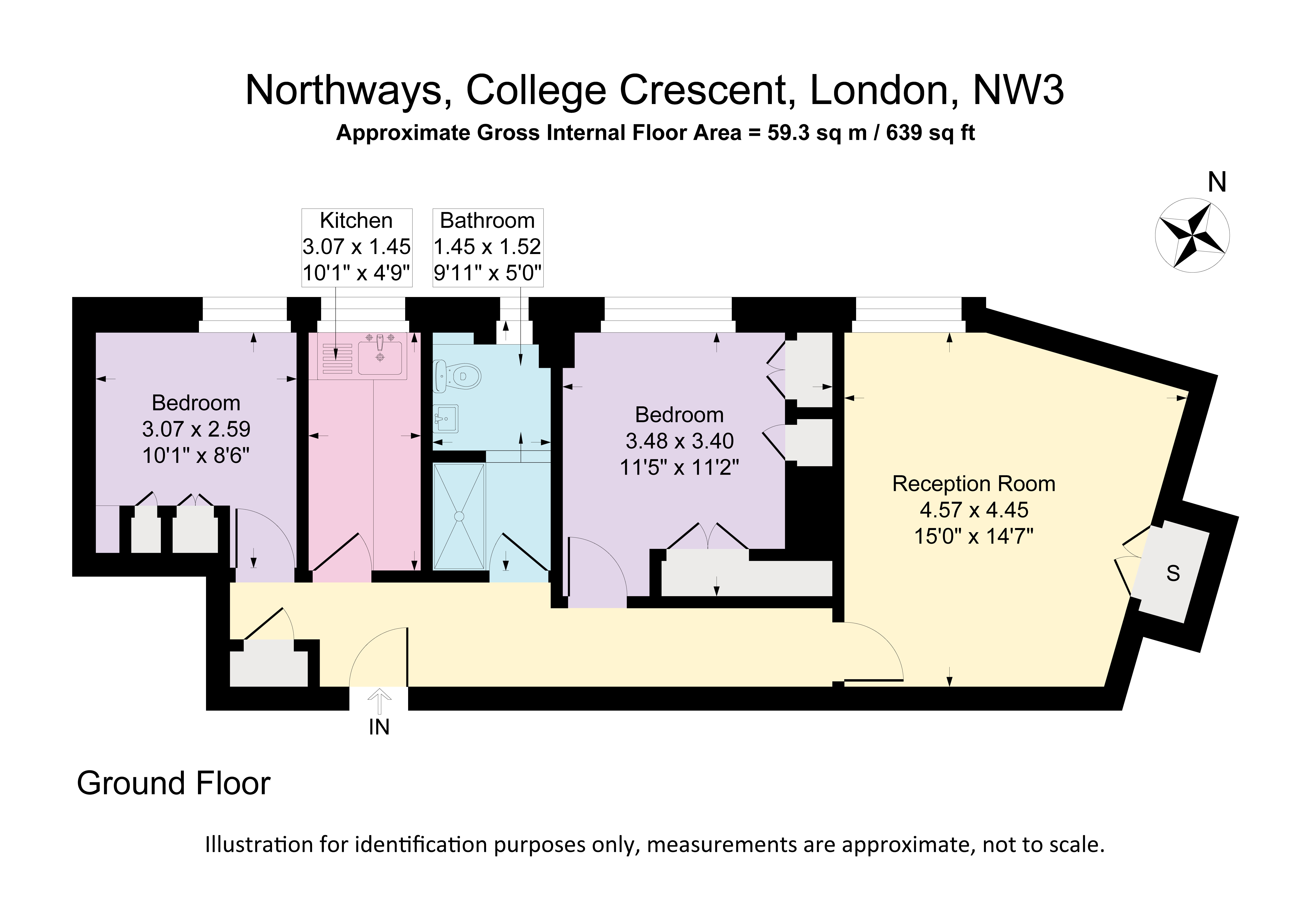 College Crescent, London floorplan
