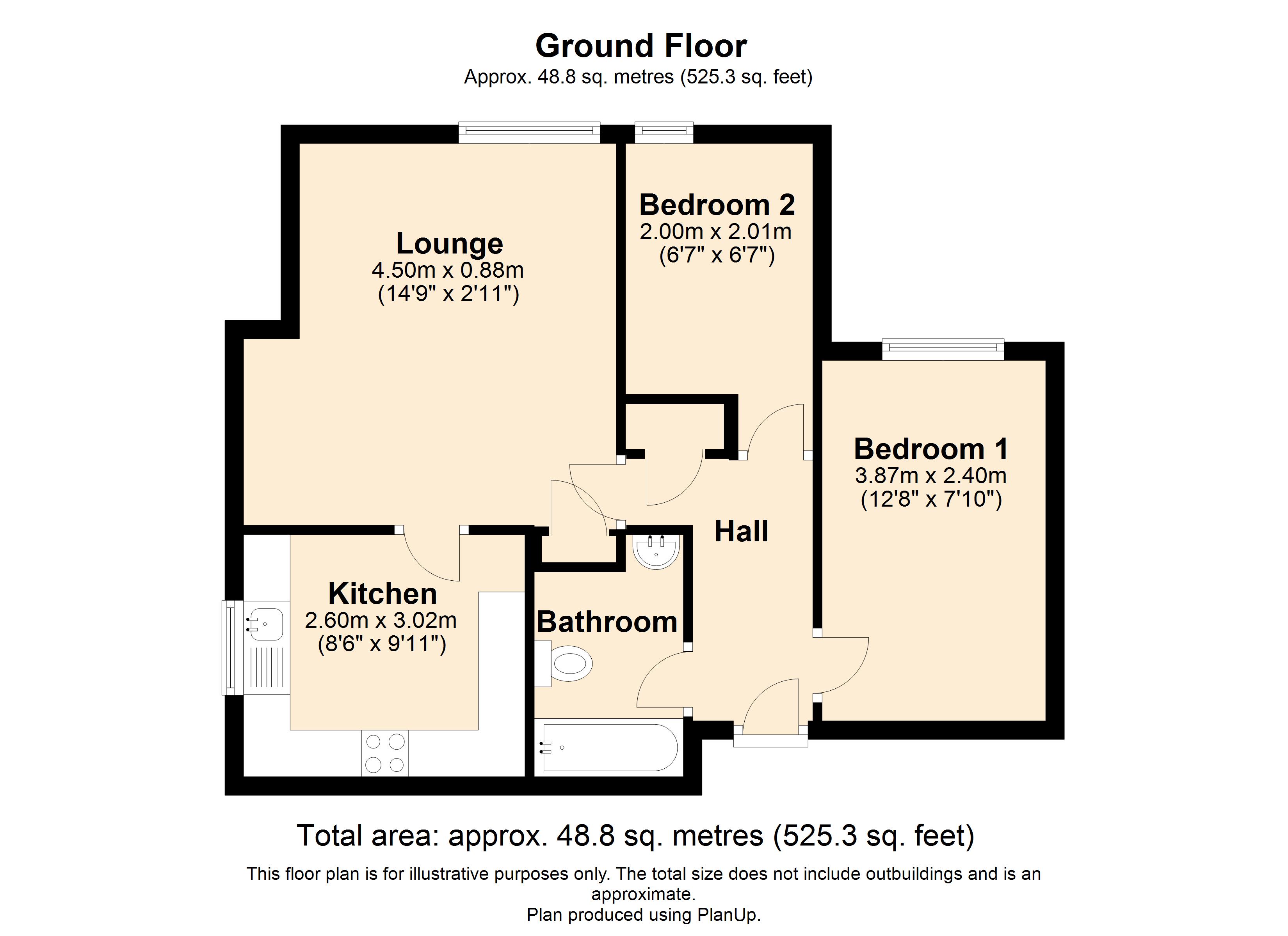11 Padbury House, 77 Bromham Road, Bedford floorplan