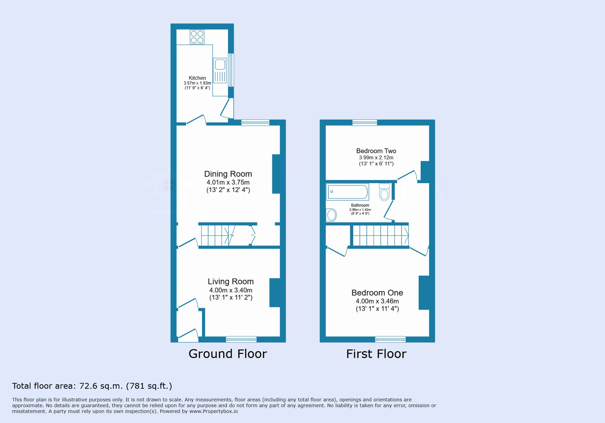 1 Laburnum Road, Rossendale floorplan
