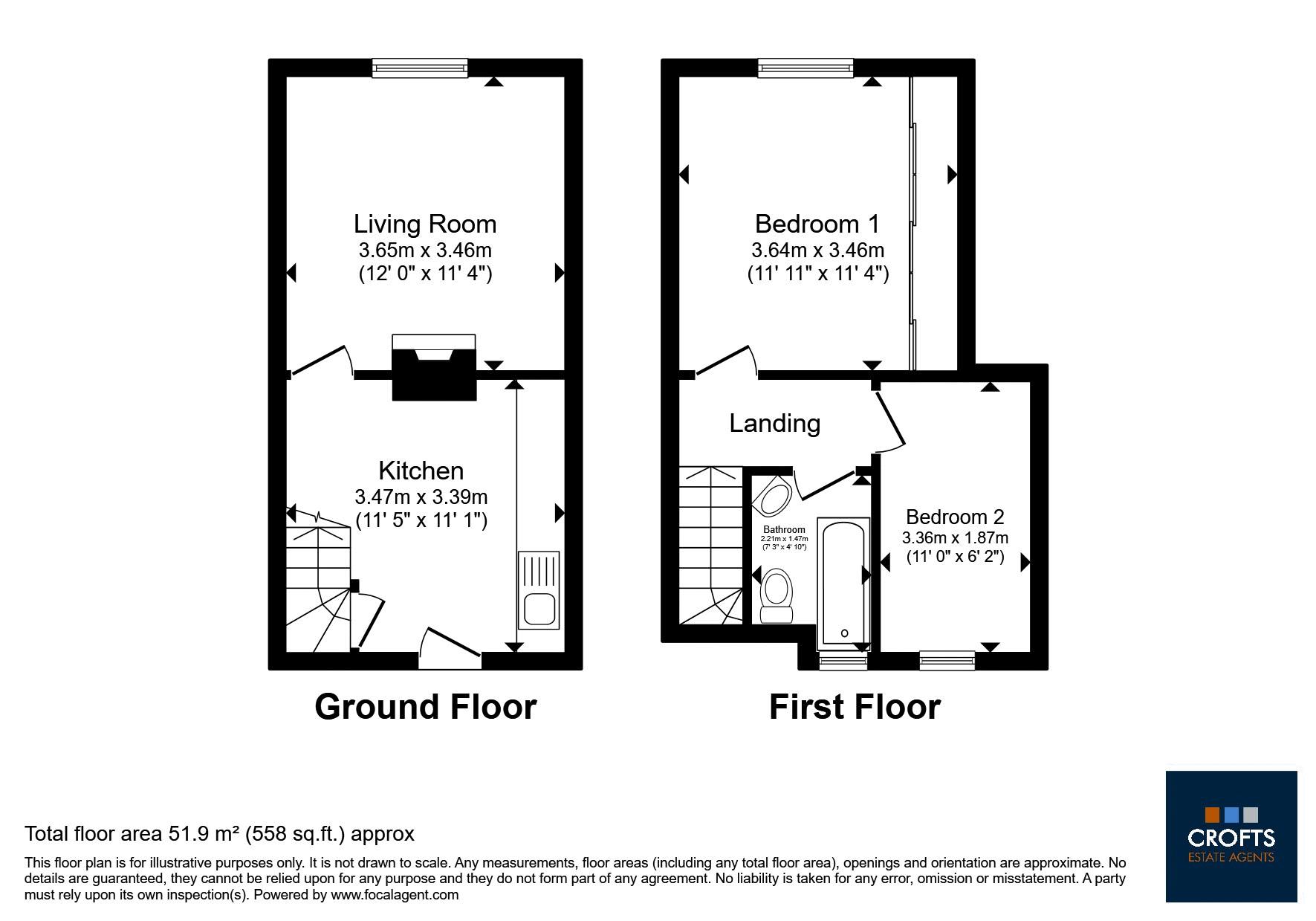 6, Station Road, Habrough floorplan