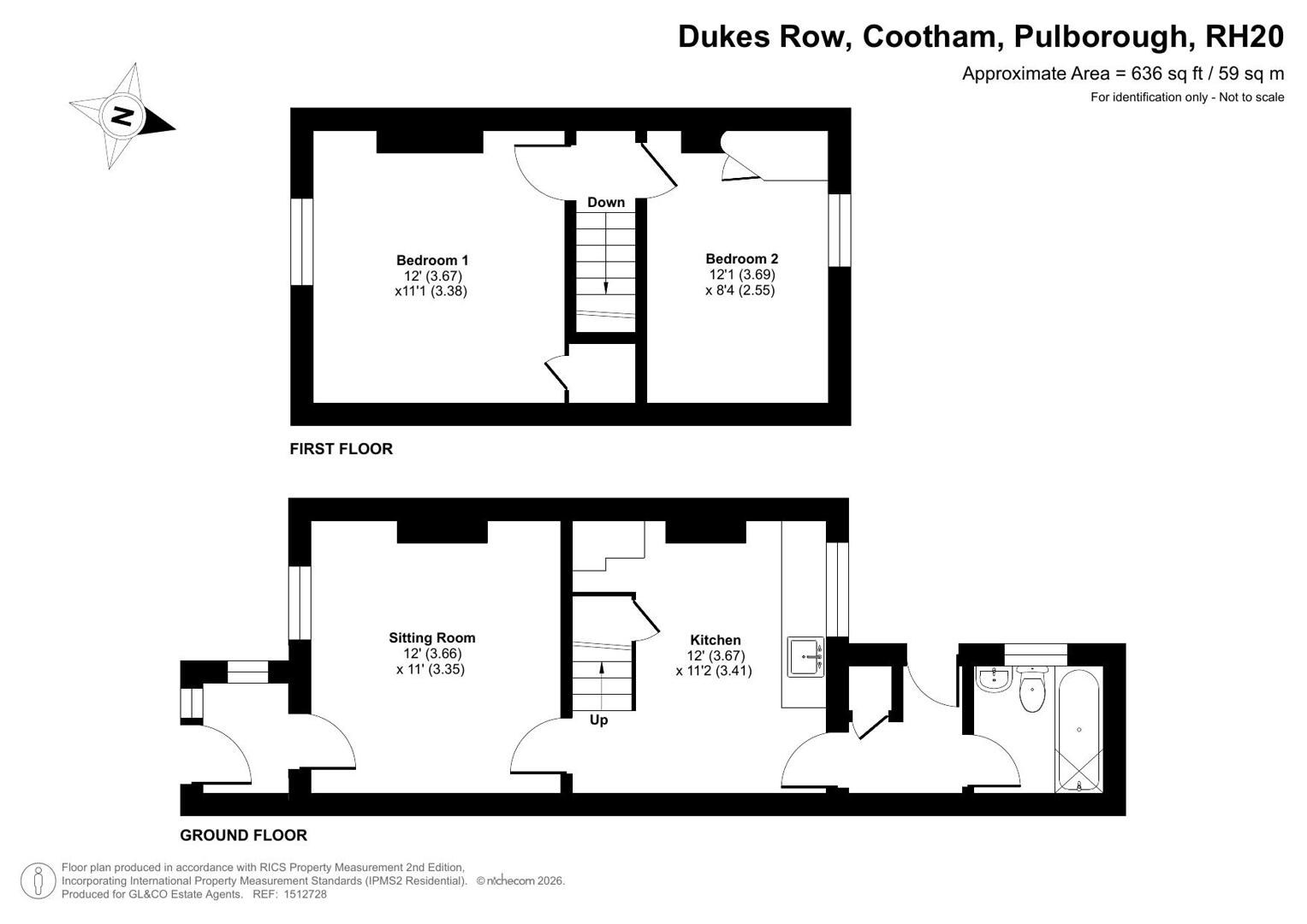 3, Dukes Row, Cootham floorplan