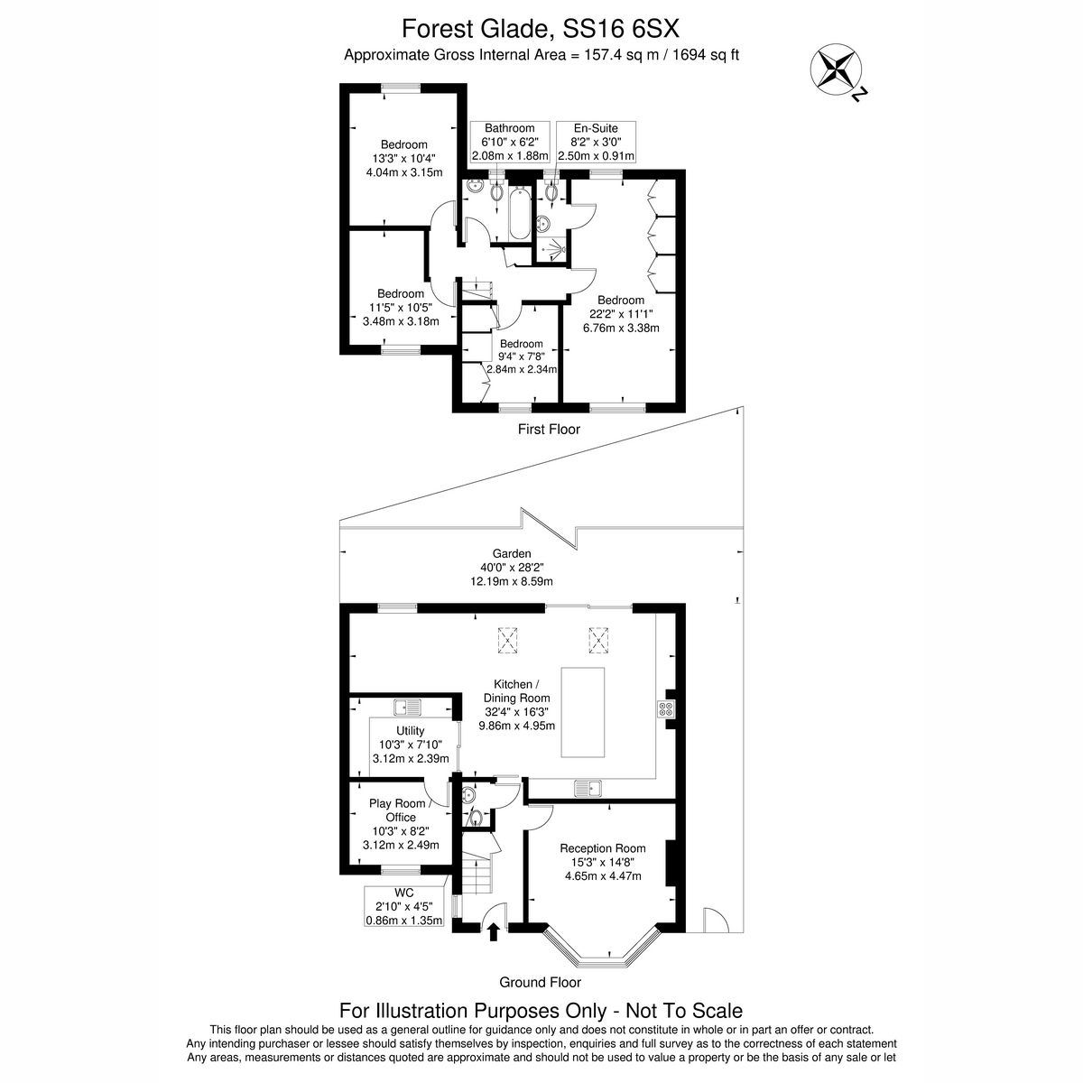 231, Forest Glade, Basildon floorplan