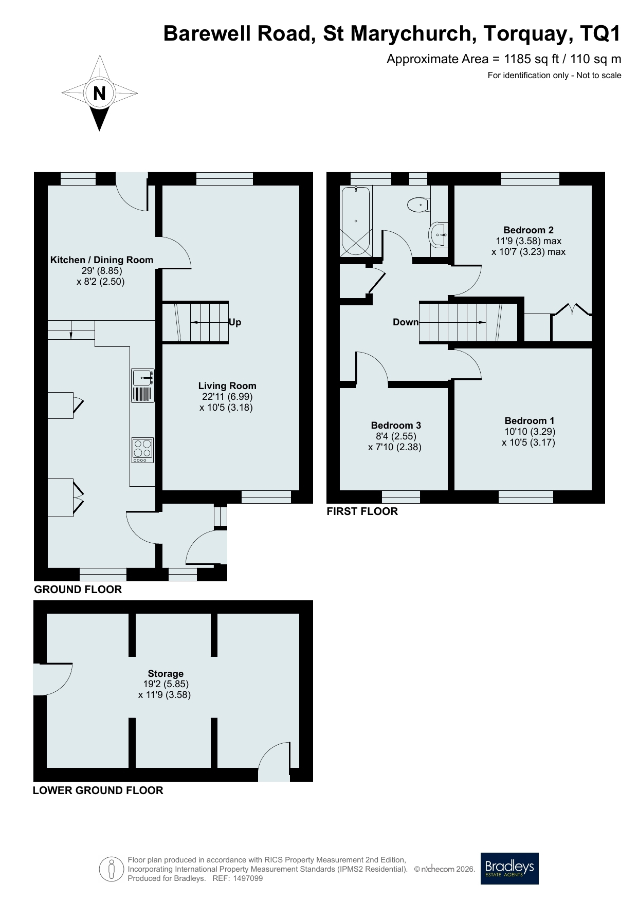 32 Barewell Road, St Marychurch Torquay Devon, Devon floorplan