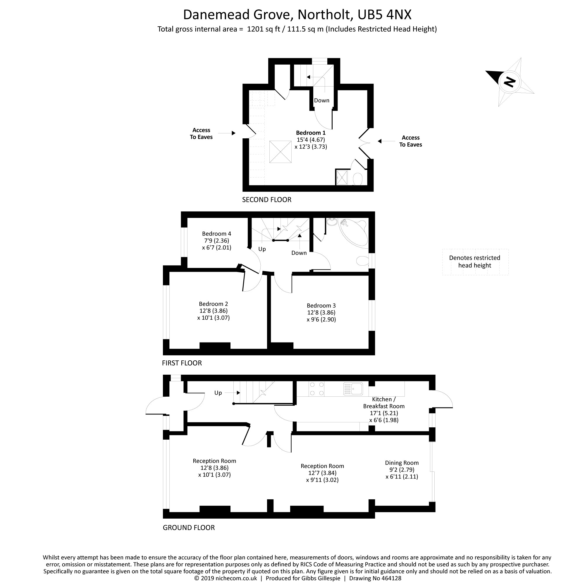 Danemead Grove, Northolt, Middlesex UB5, 4 bedroom semidetached house
