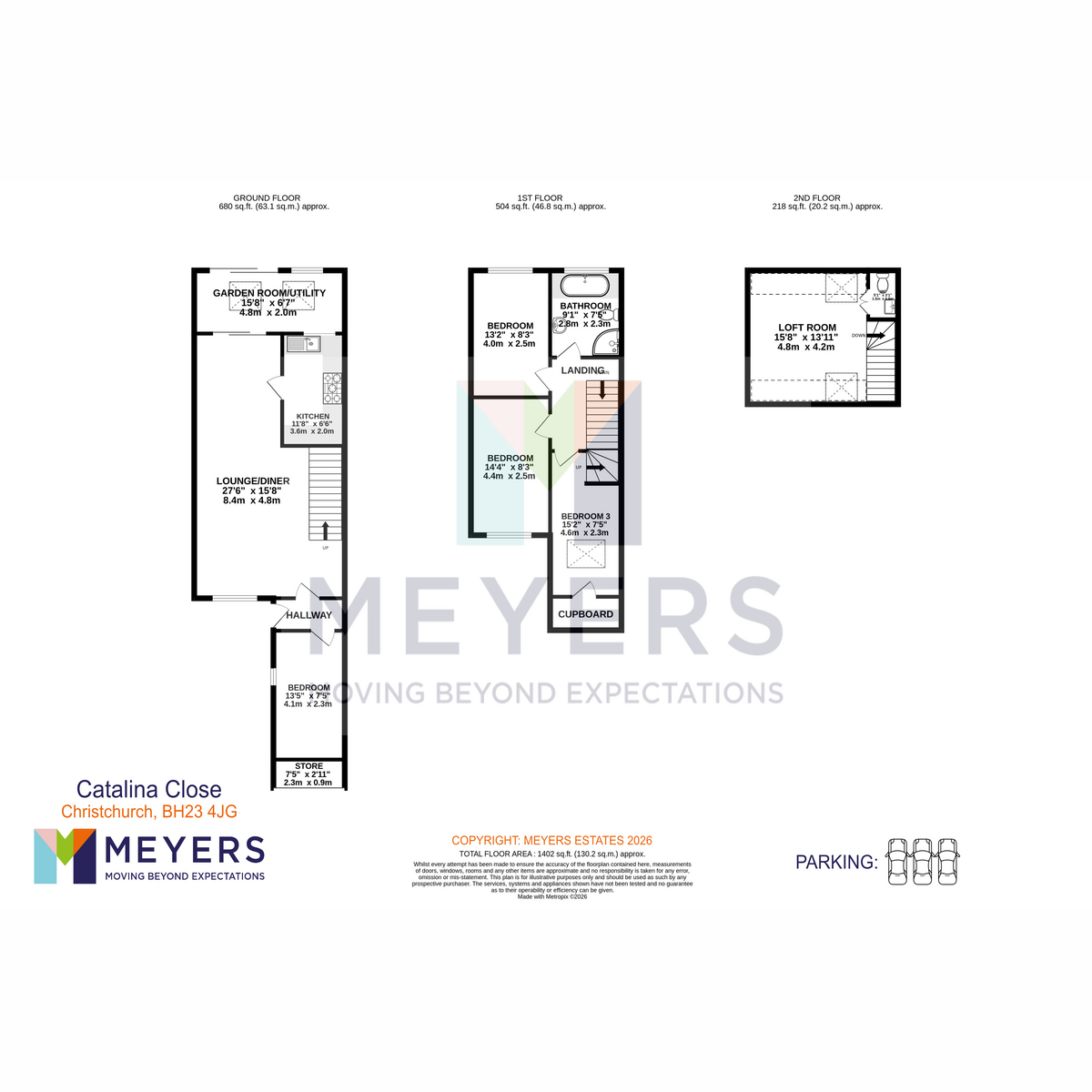 23, Catalina Close, Christchurch floorplan