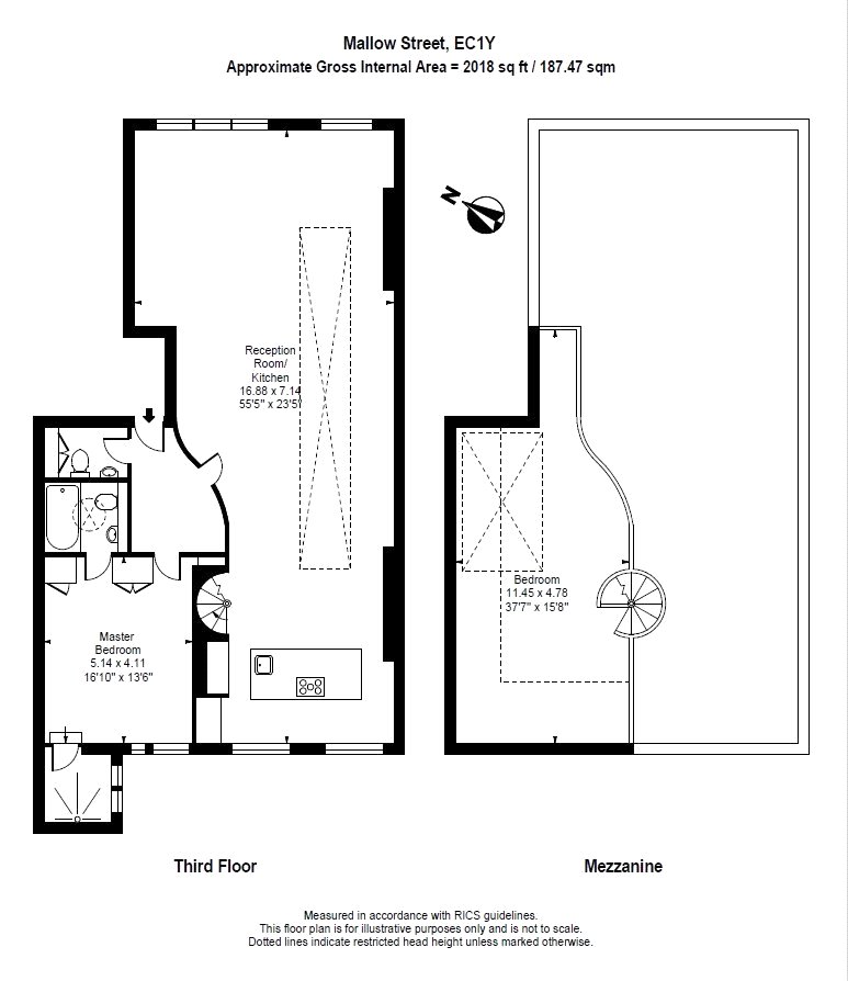 2 Bedrooms Flat to rent in Mallow Street, London EC1Y