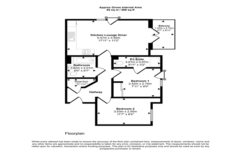 Electric Close, Surrey floorplan
