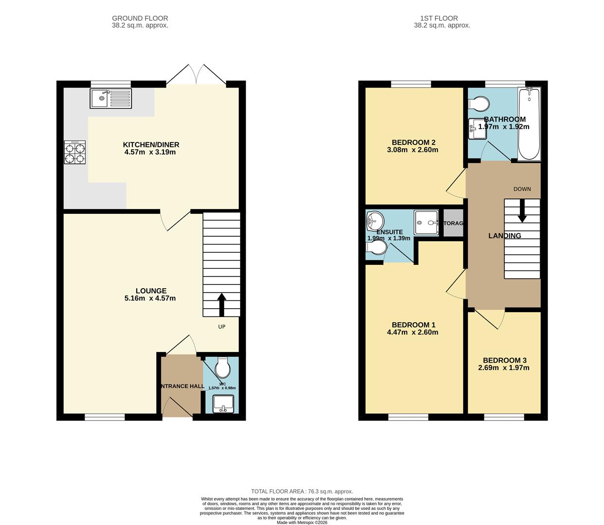 8, Carrs Grove, Barnsley floorplan