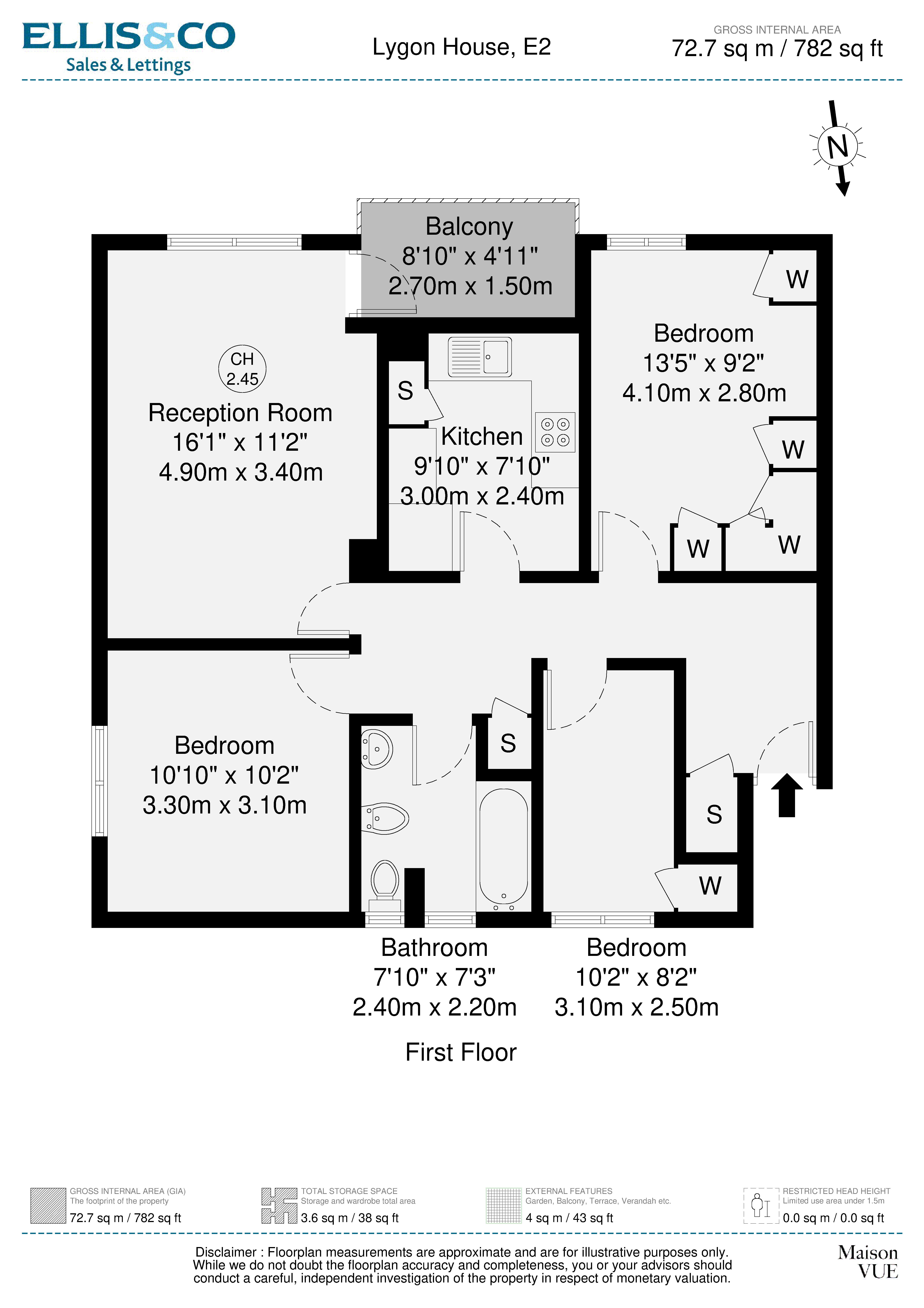7,, Lygon House, London floorplan