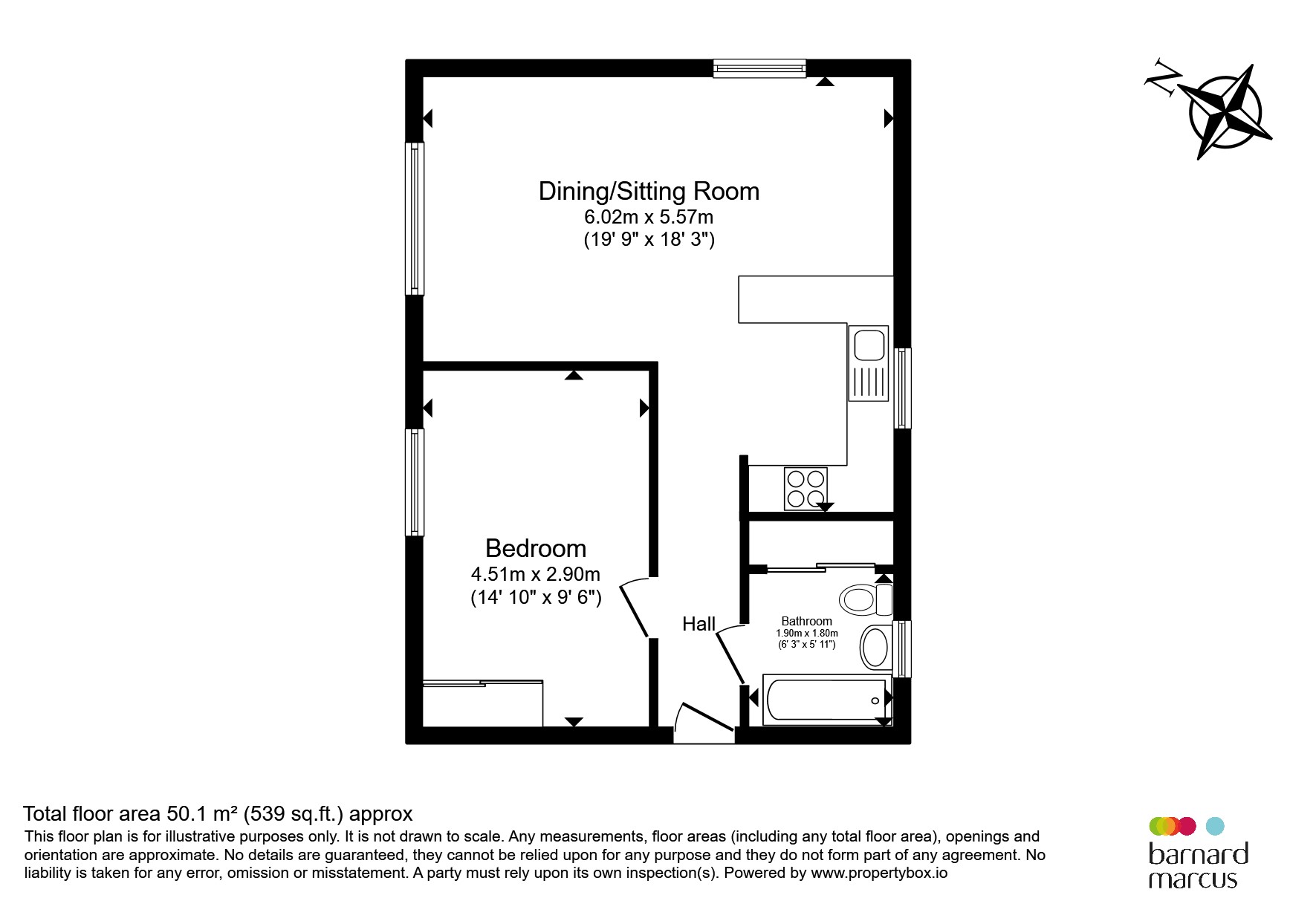 Flat 29, Homewater House, 30, Upper High Street, Epsom floorplan