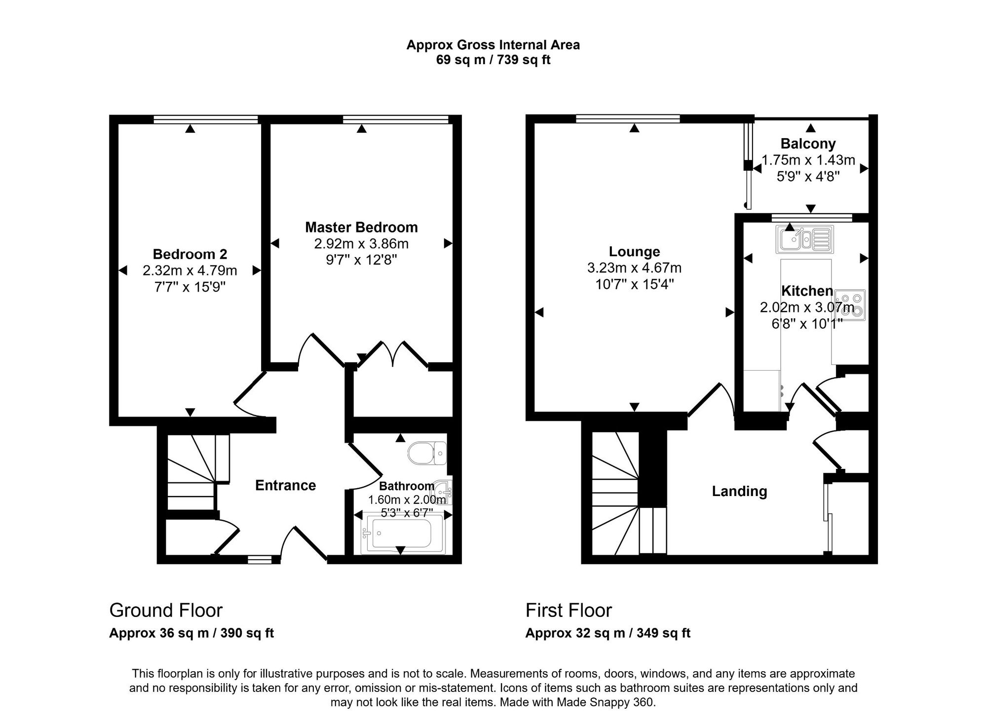 Flat 13, Villa Rosa Shrubbery Road, Weston-Super-Mare floorplan