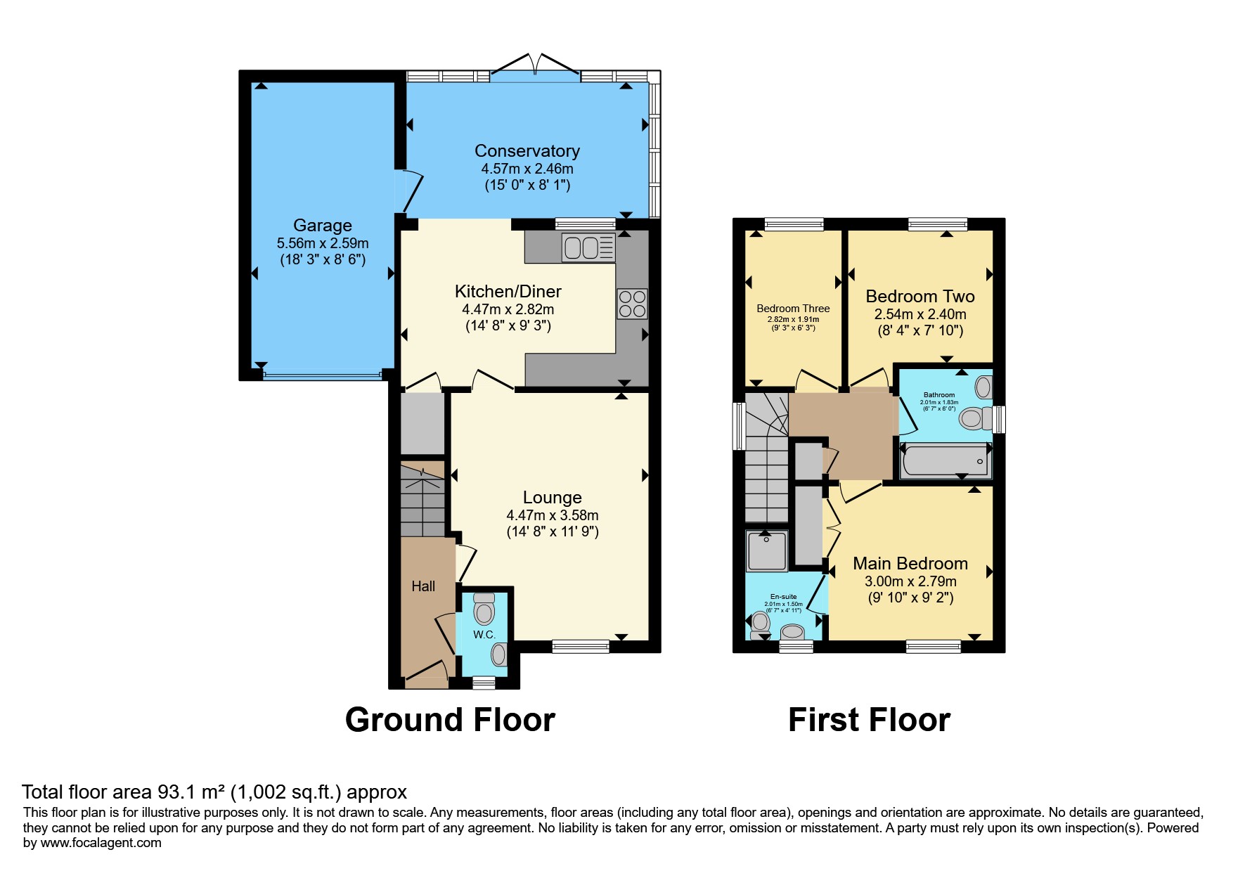 43, Swan Drive, Droitwich floorplan