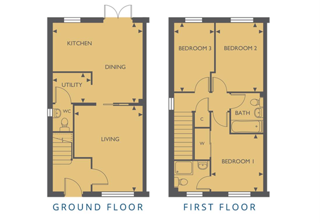 Plot 107, The Roding, Meadow Gardens, Clacton-On-Sea floorplan