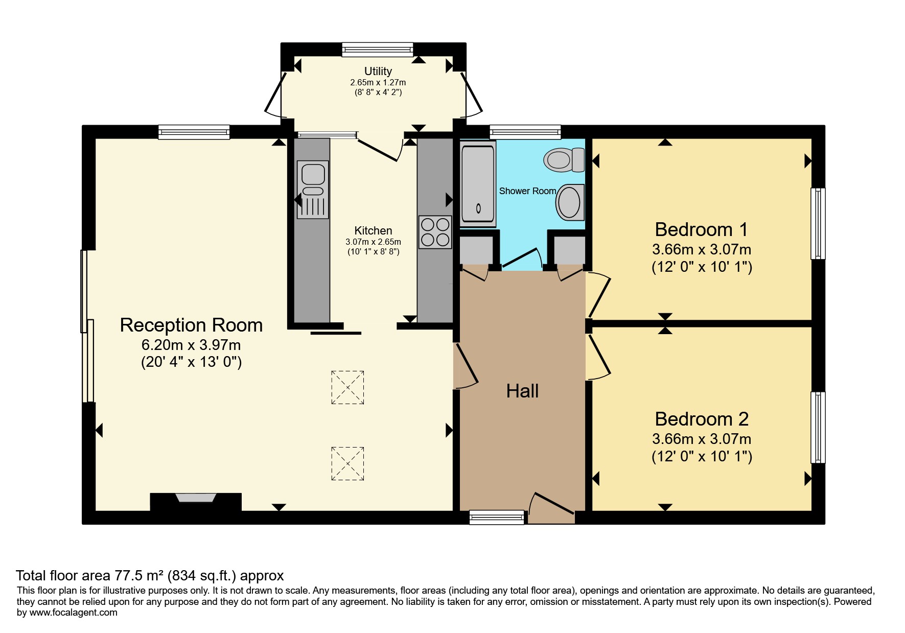 20, Silverhill Avenue, St. Leonards-on-sea floorplan