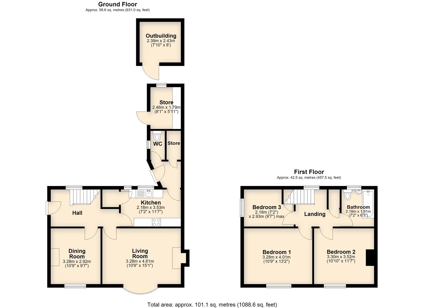 9, Kents Lane, Ettington floorplan
