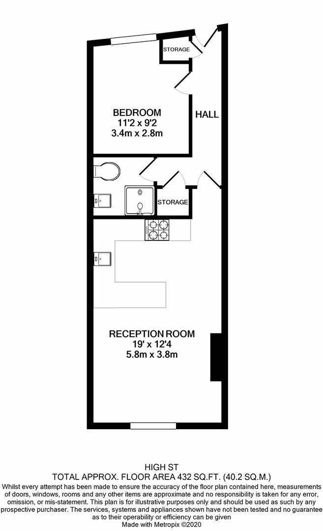 57C, High Street, Hampton Hill floorplan
