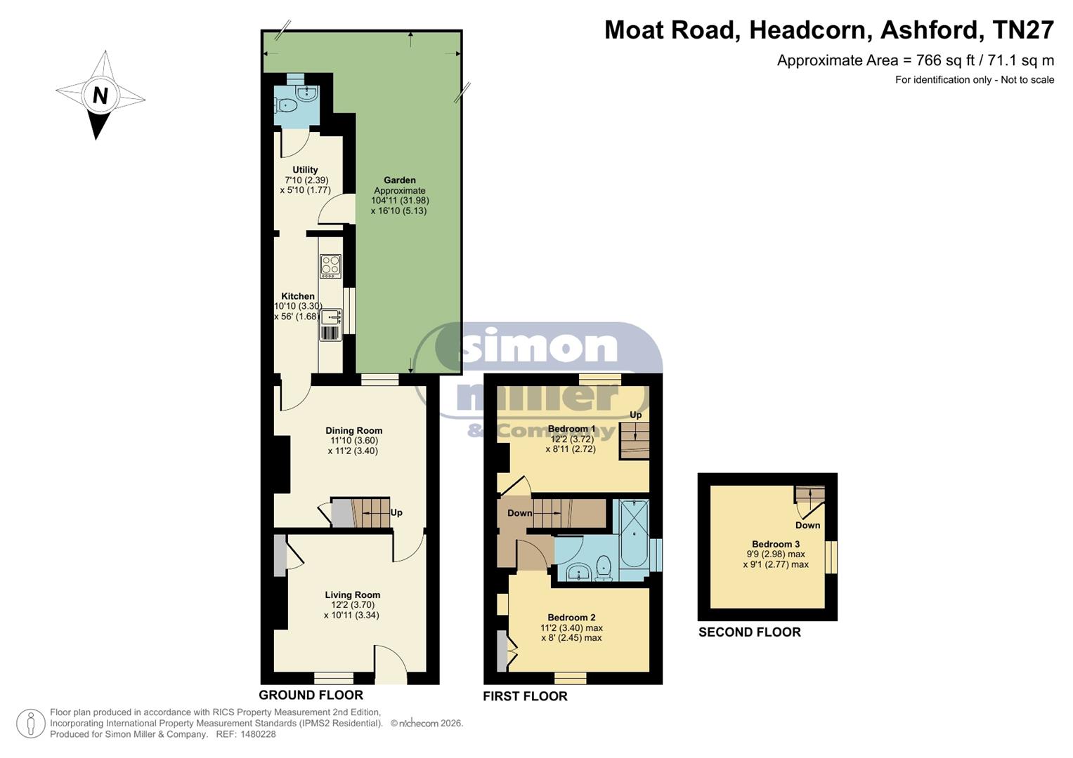 4, Moat Road, Ashford floorplan