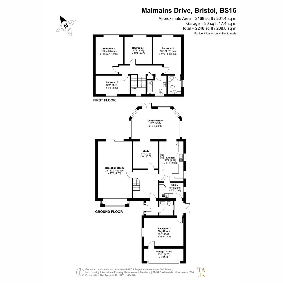 31, Malmains Drive, Bristol floorplan
