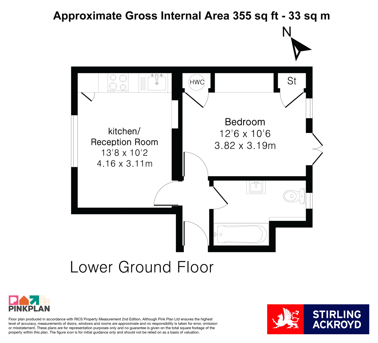 Flat 1, 322, Holmesdale Road, London floorplan