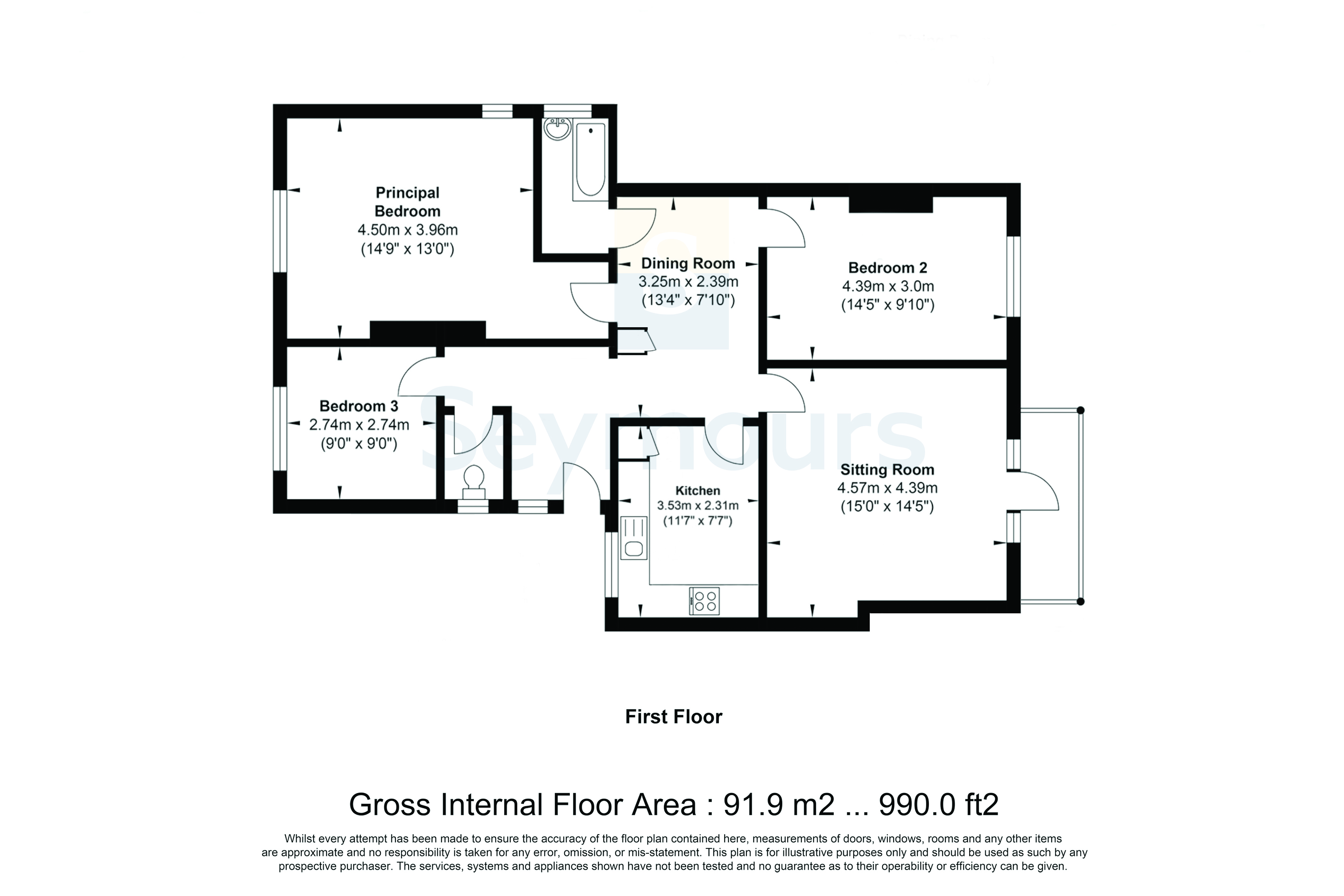 Flat 5, Maybury Rough,, Maybury Hill, Surrey floorplan