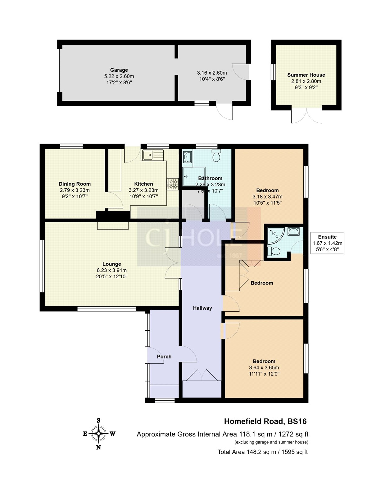 53, Homefield Road, Bristol floorplan