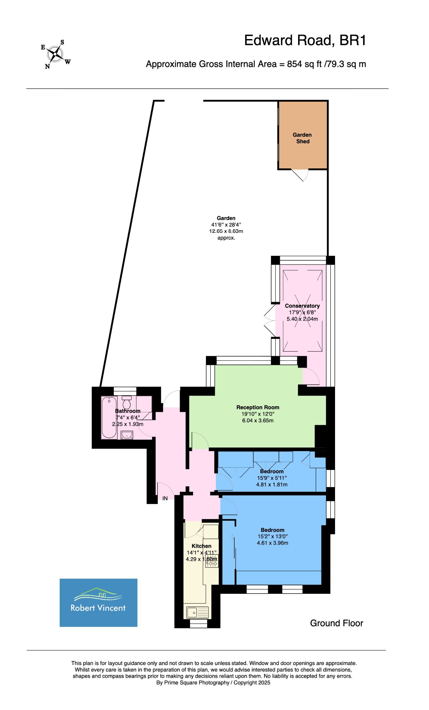 Flat 2, 18 Edward Road, Bromley floorplan