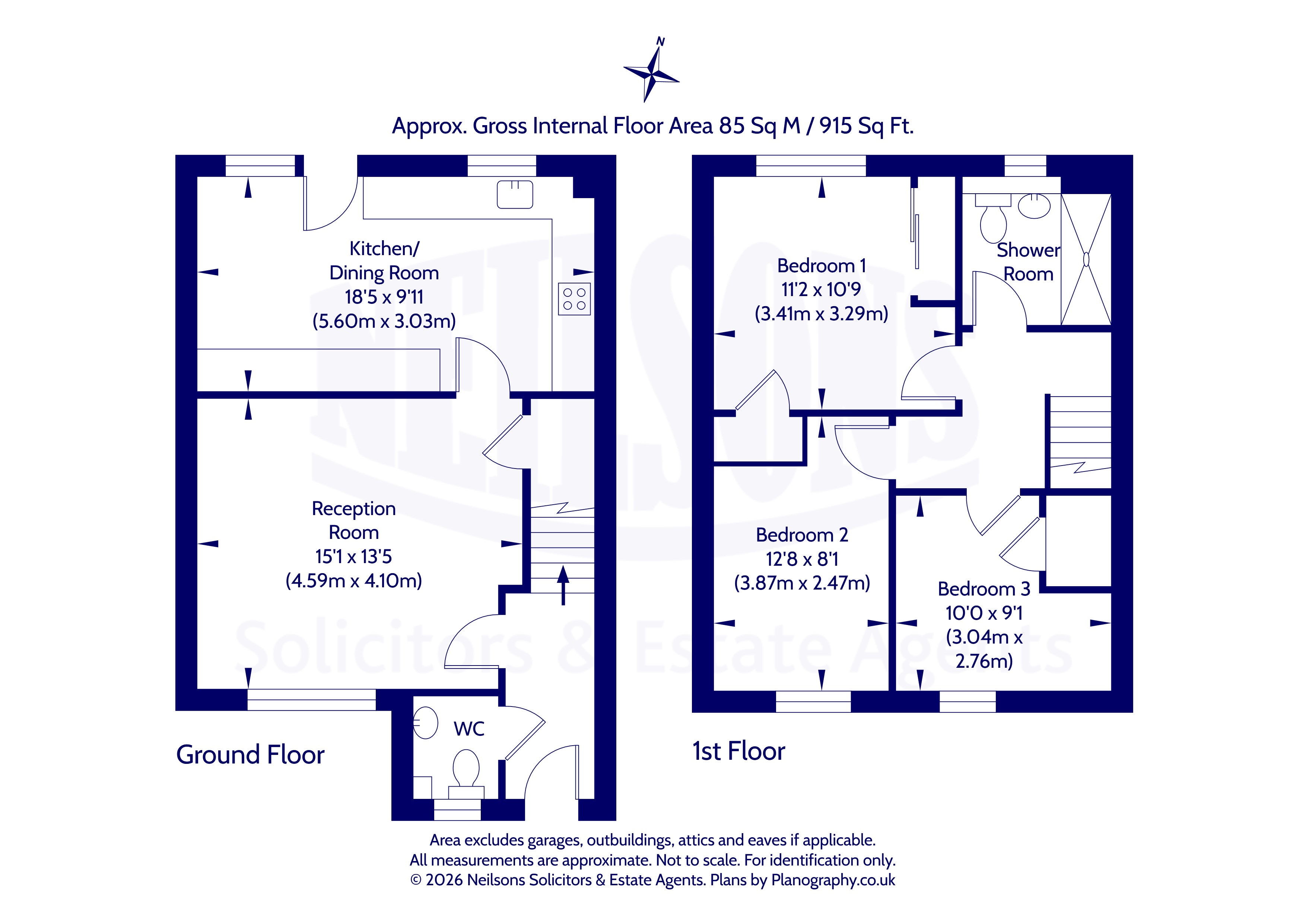 14, Craigroyston Grove, Edinburgh floorplan