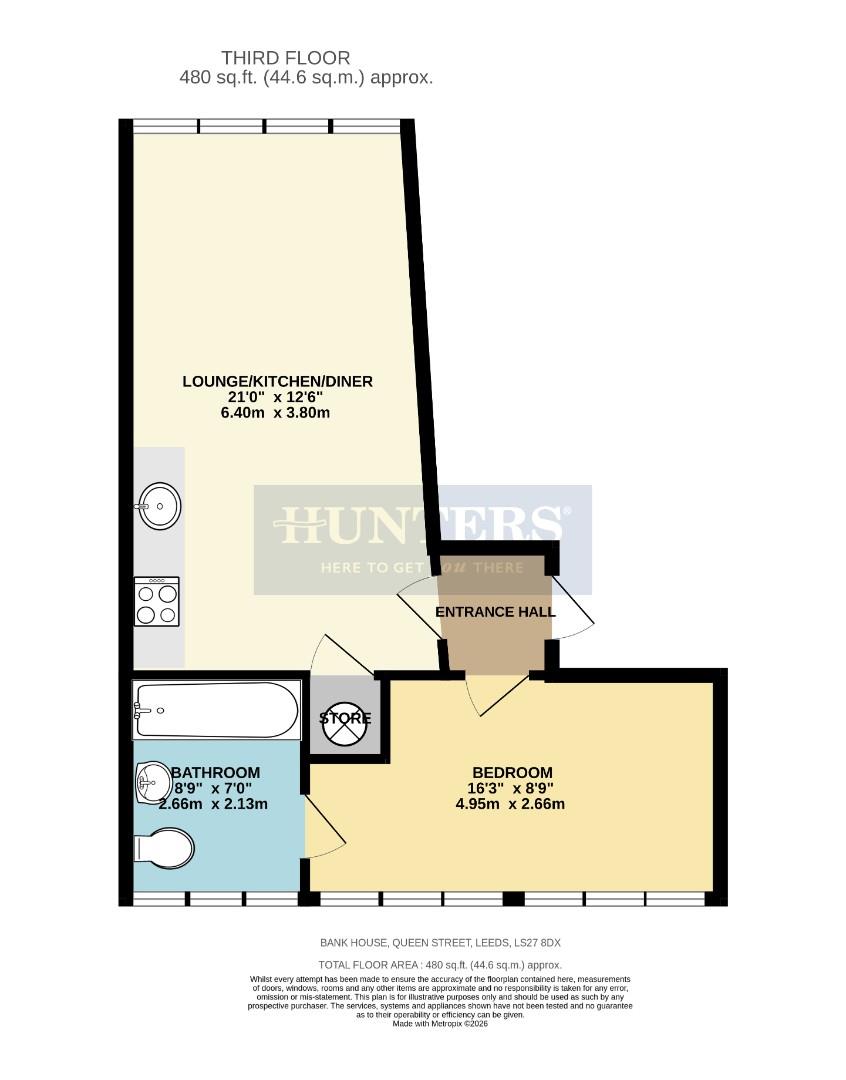 13, Bank House, Queen Street floorplan