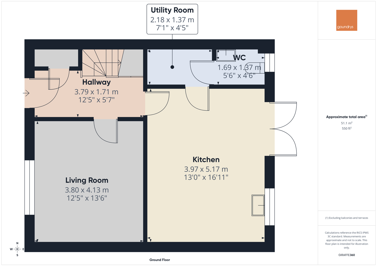 1, Old Station Road, St Agnes floorplan