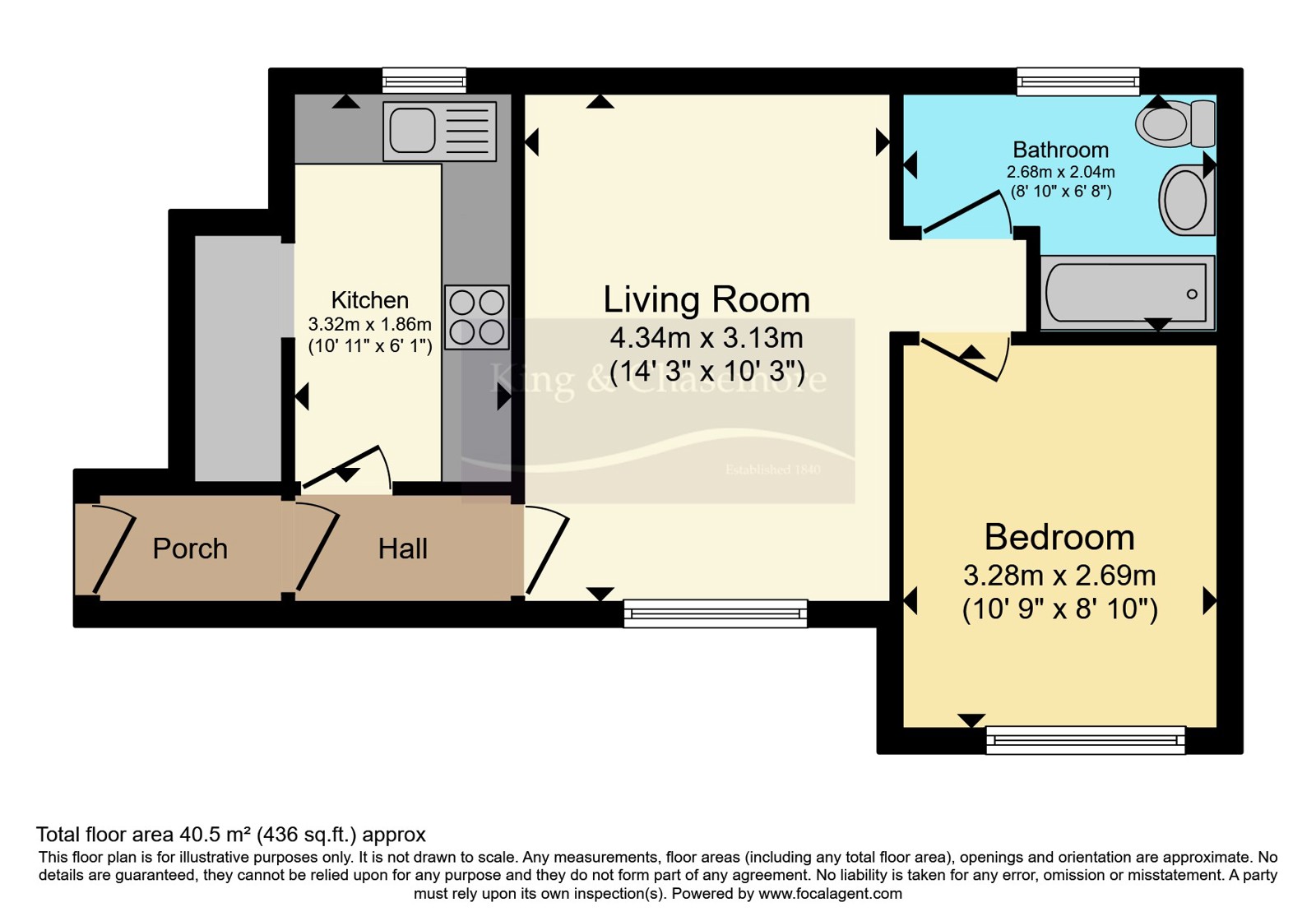 Flat 3, Down House,, Kings Barn Villas, West Sussex floorplan